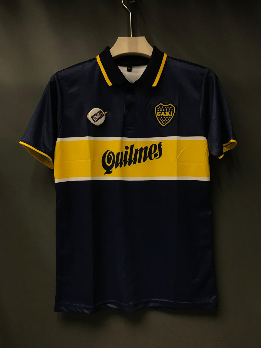 MARADONA BOCCA JUNIOR HOME KIT POLO EMBROIDERY