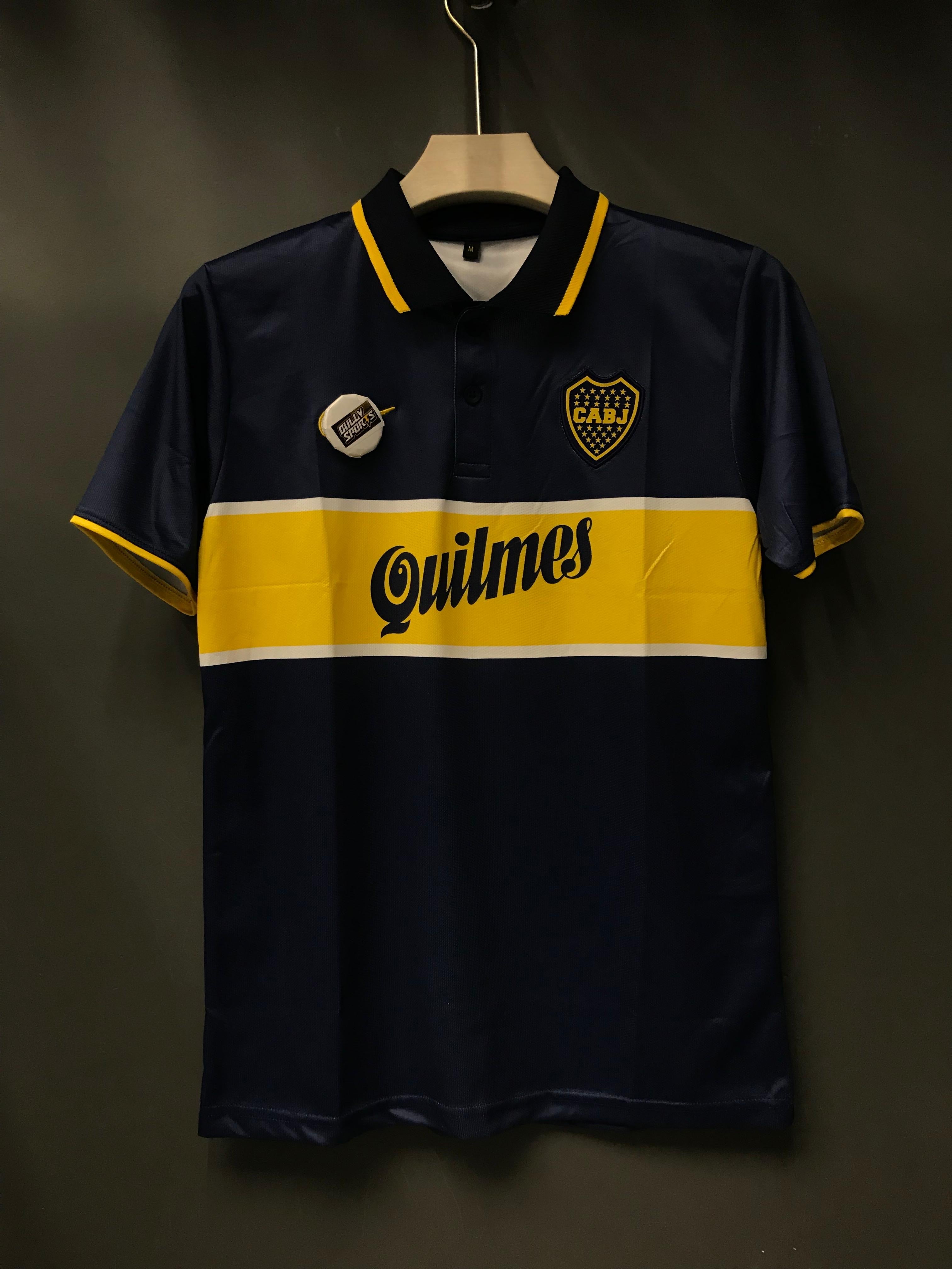 MARADONA BOCCA JUNIOR HOME KIT POLO EMBROIDERY