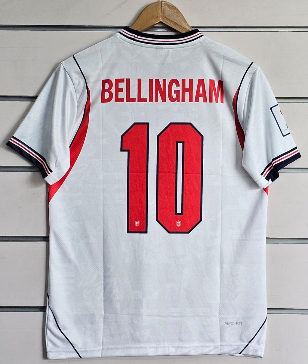 BELLINGHAM ENGLAND 2026 WORLD CUP HOME KIT EMBROIDERY