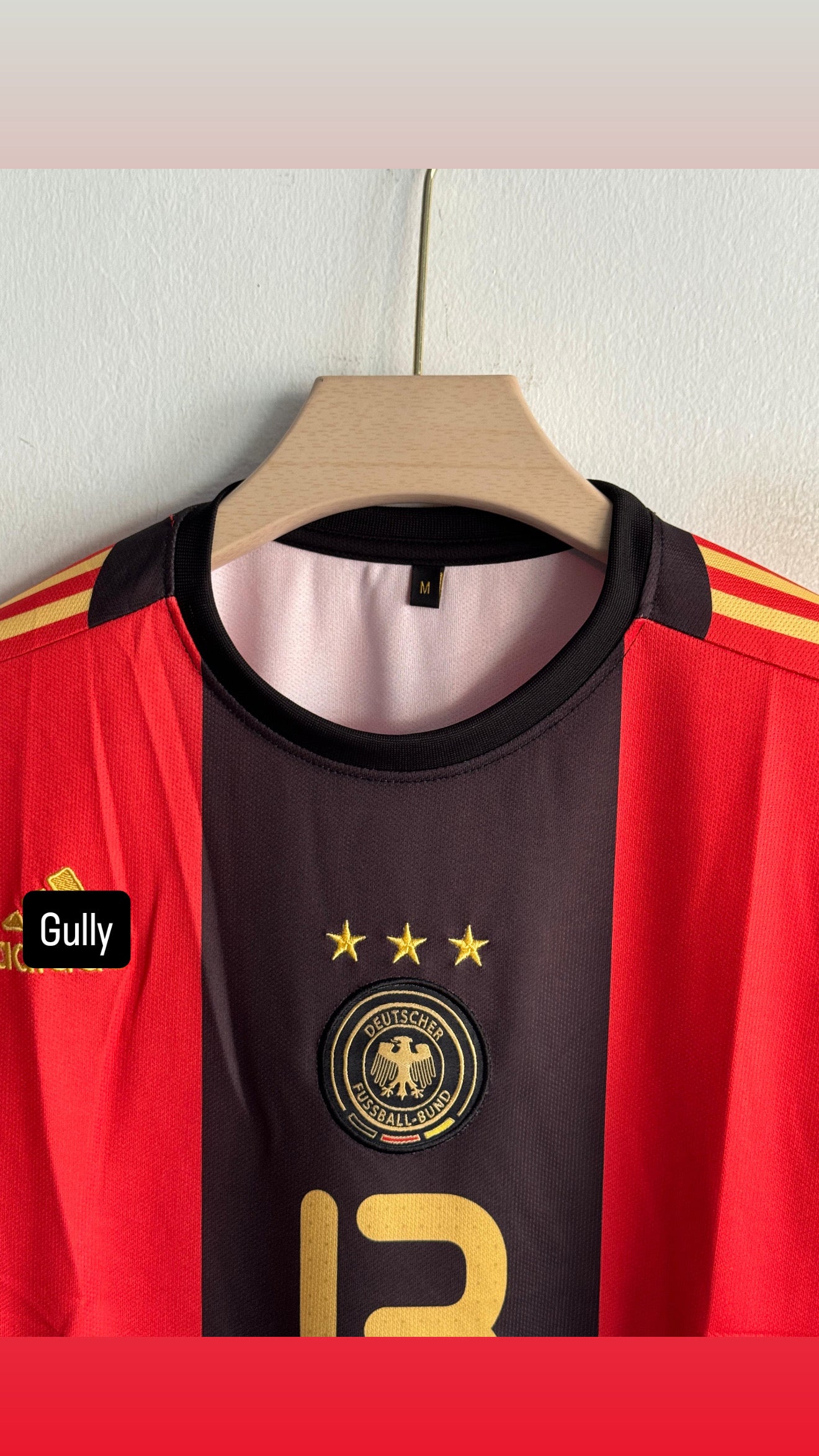 BALLACK GERMANY 2008/09 AWAY KIT FIVE SLEEV EMBROIDERY