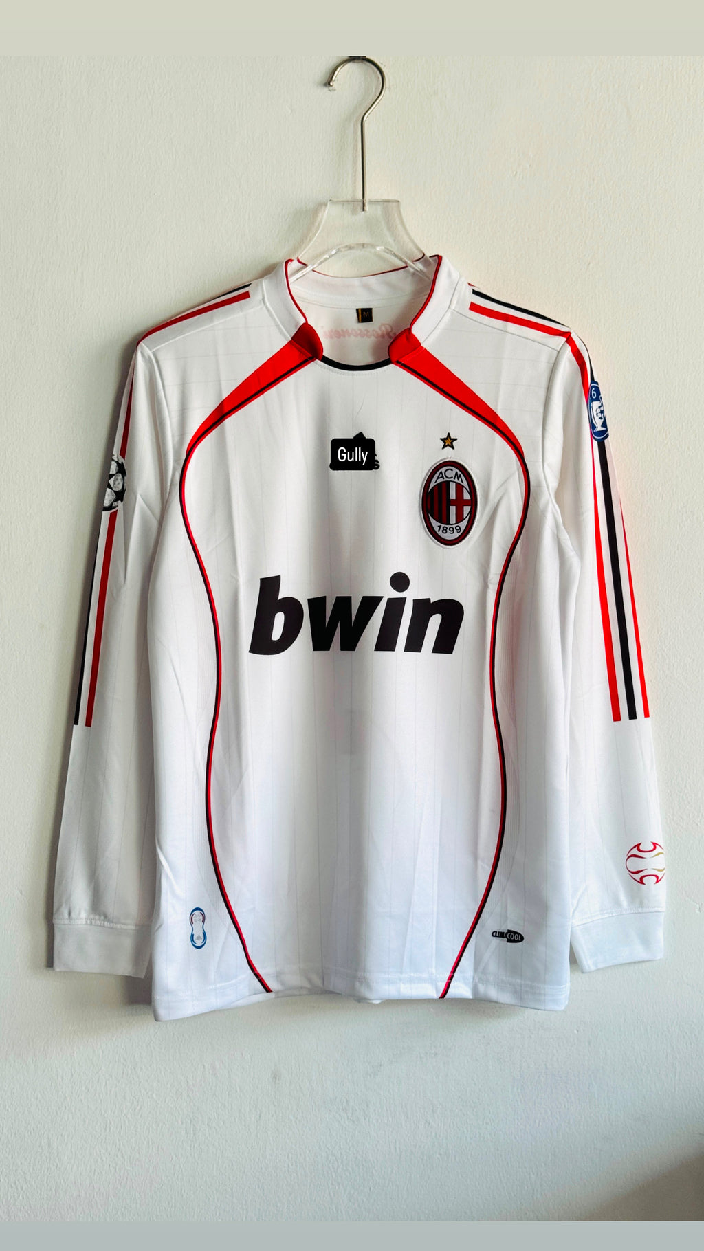 MALDINI AC MILAN 2006/07 AWAY FULL SLEEV EMBROIDERY