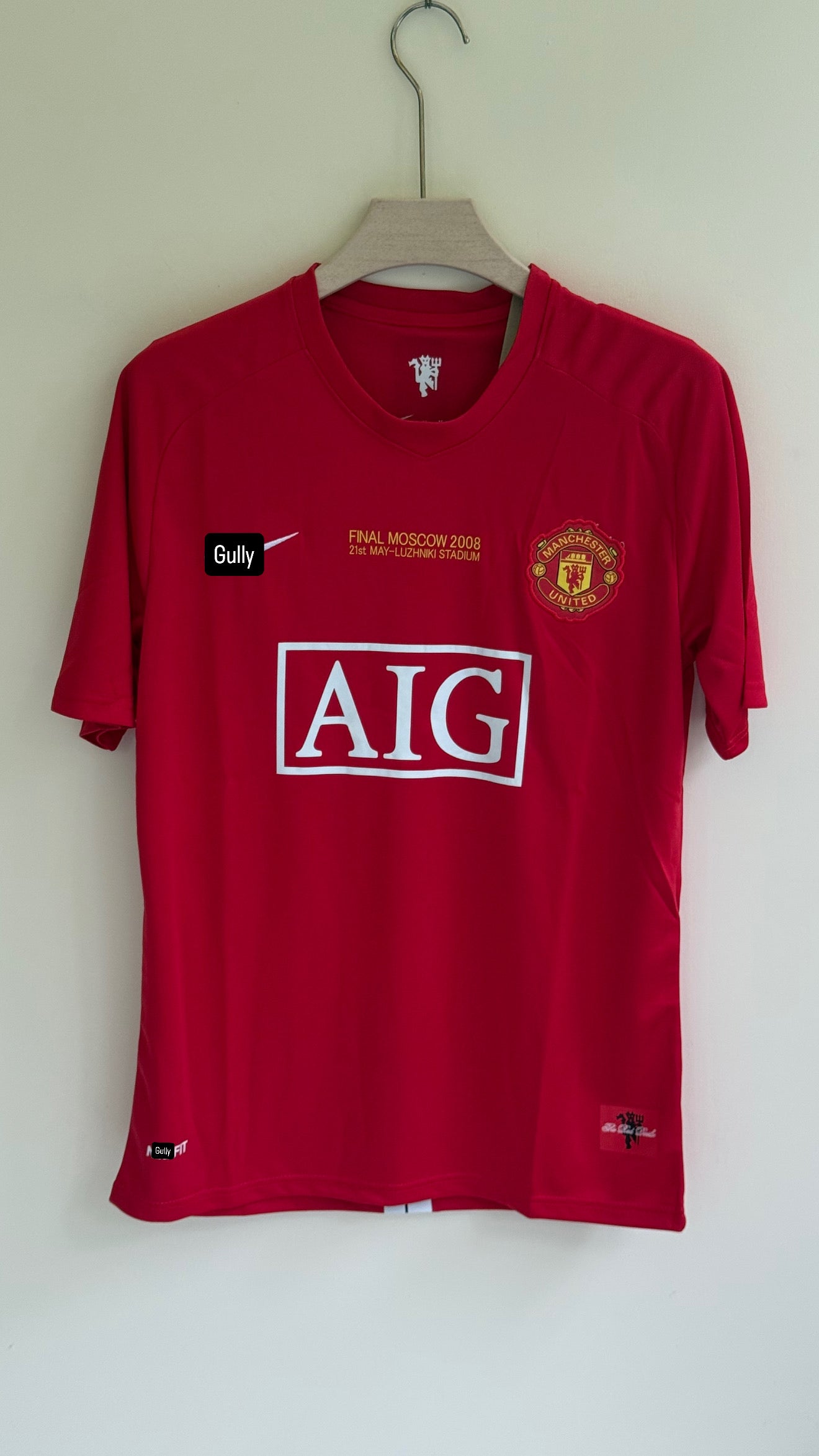 MANCHESTER UNITED 2008 HOME KIT MASTER QUALITY EMBROIDERY