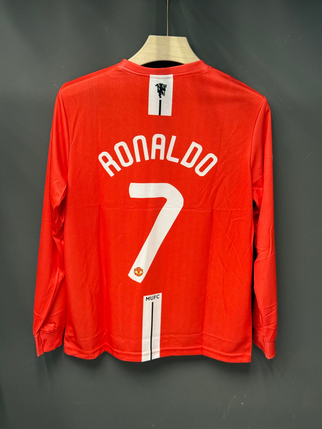 RONALDO UNITED HOME KIT 2008 FULL SLEEV EMBROIDERY