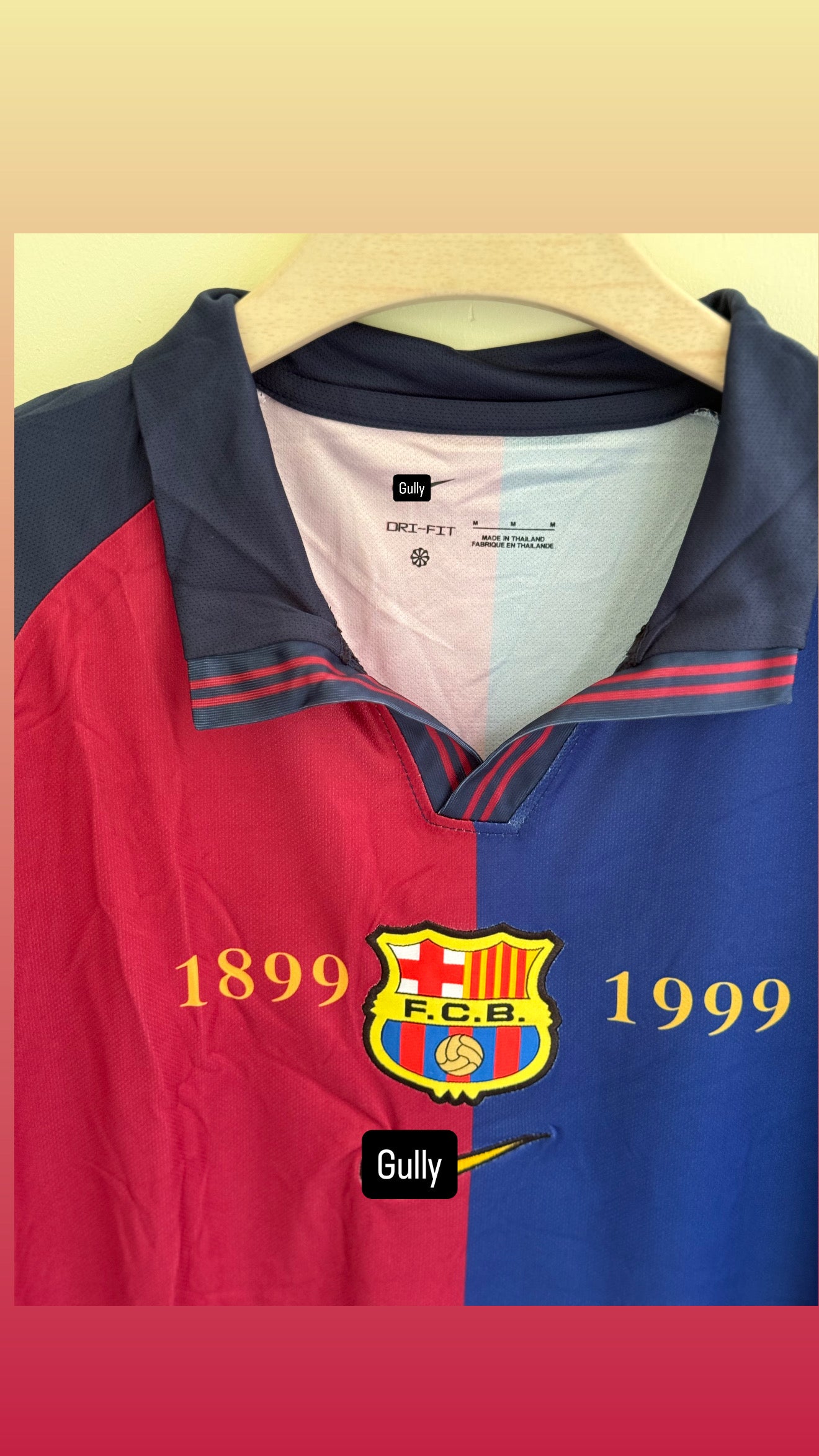 BARCELONA HOME KIT 1999/2000 MASTER QUALITY EMBROIDERY