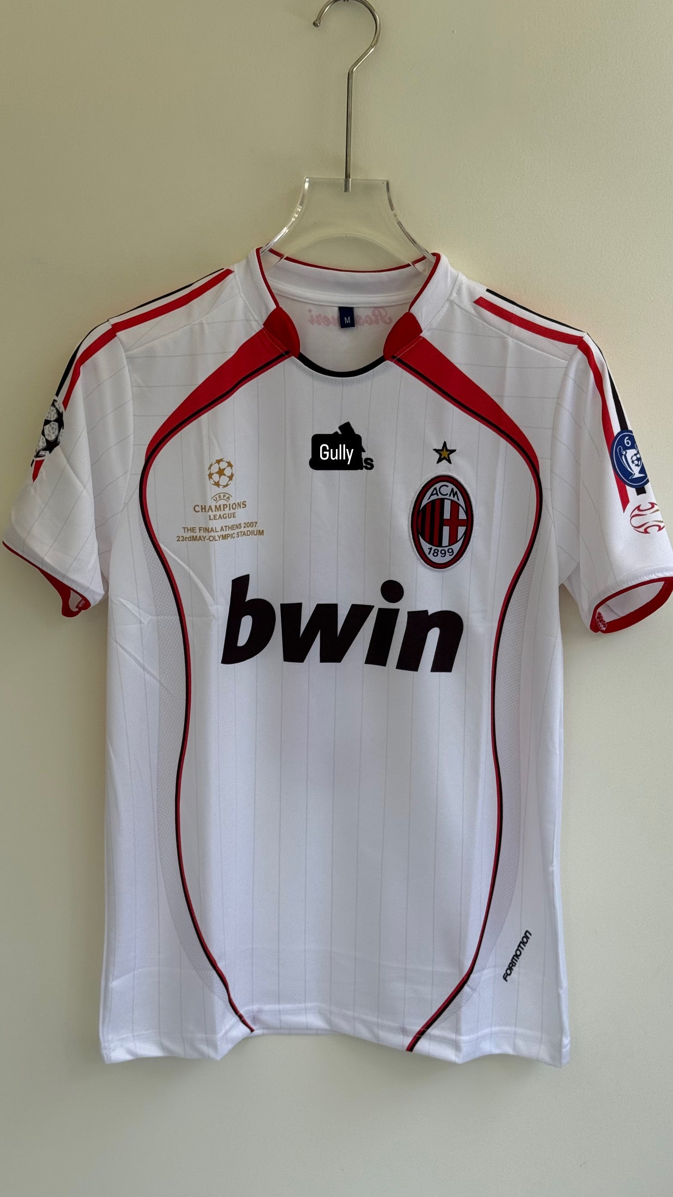 MALDINI AC MILAN 2006/07 AWAY KIT EMBROIDERY