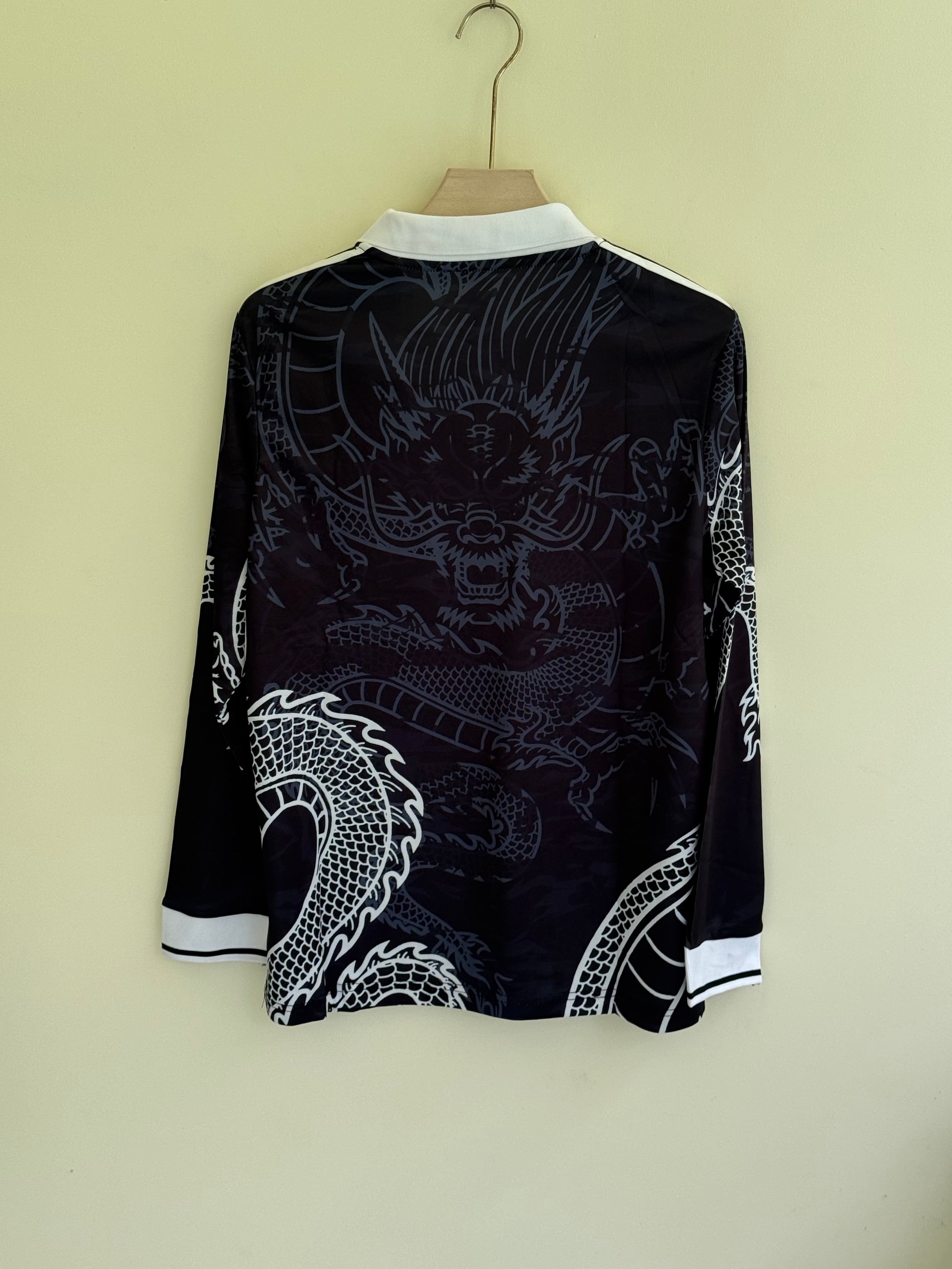 REAL MADRID DRAGON KIT POLO FULL SLEEV MASTER QUALITY EMBROIDERY