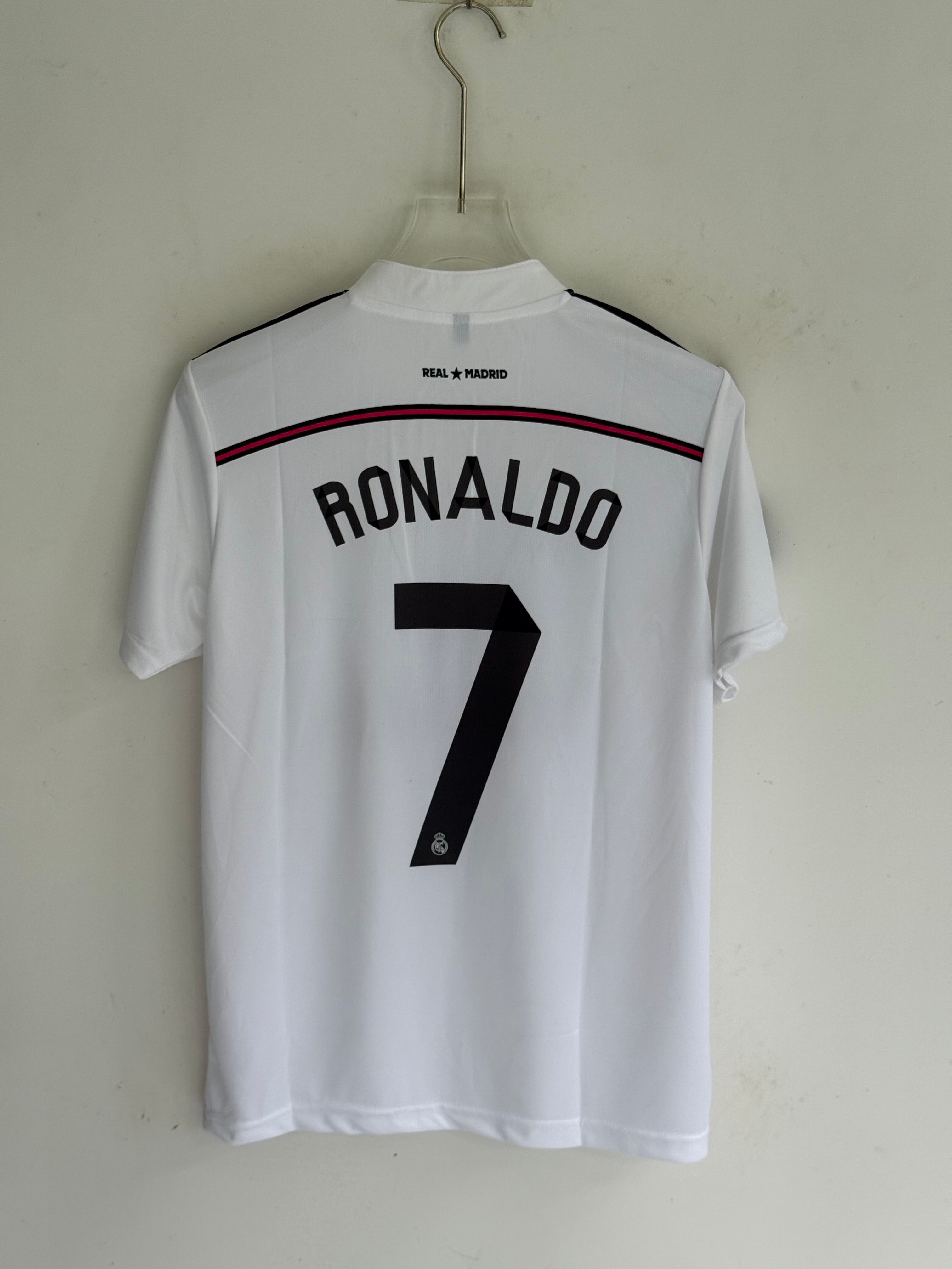 RONALDO  REAL MADRID 2014 HOME KIT EMBROIDERY