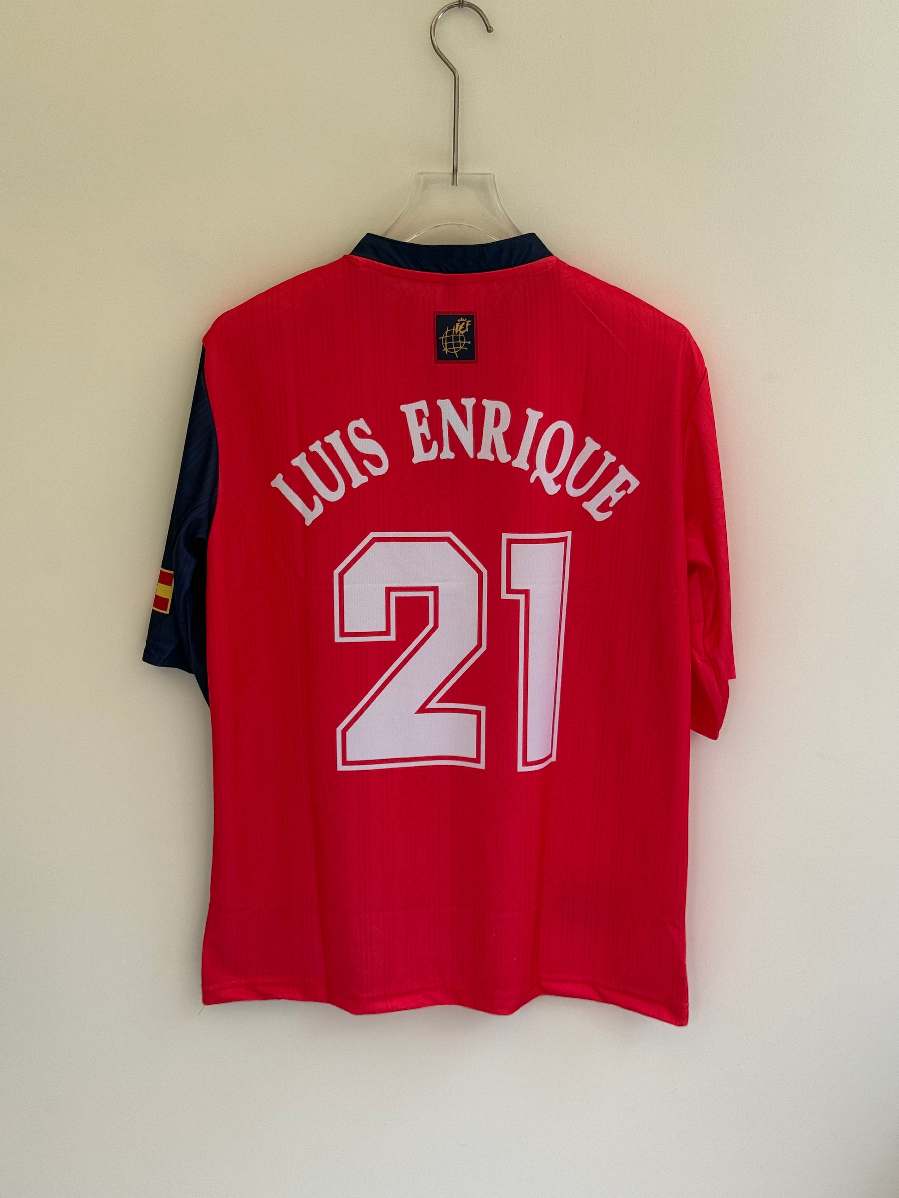 LUIS ENRIQUE SPAIN HOME KIT FIVE SLEEV EMBROIDERY