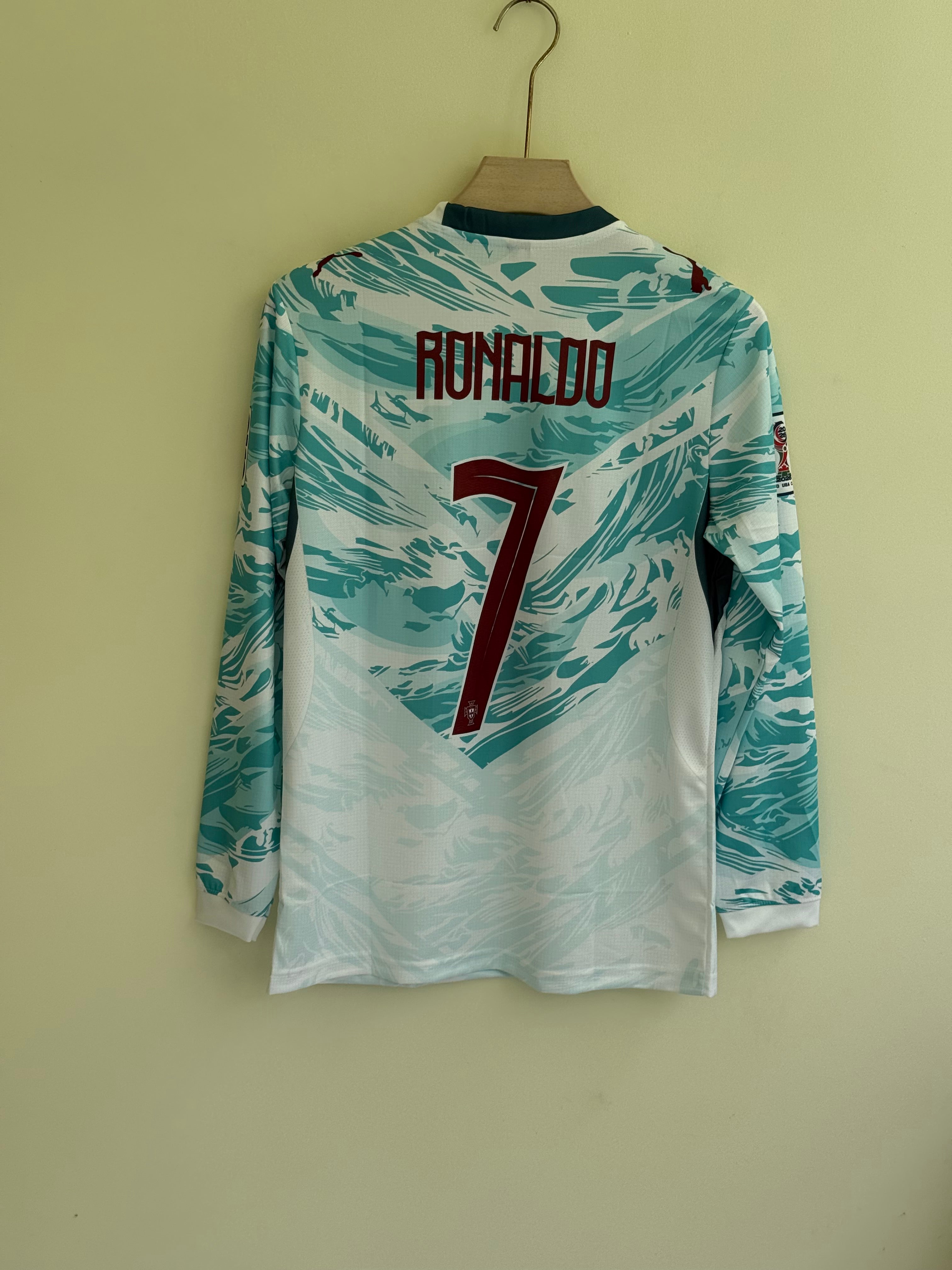 RONALDO PORTUGAL 2026 WORLD CUP AWAY KIT FULL SLEEV EMBROIDERY