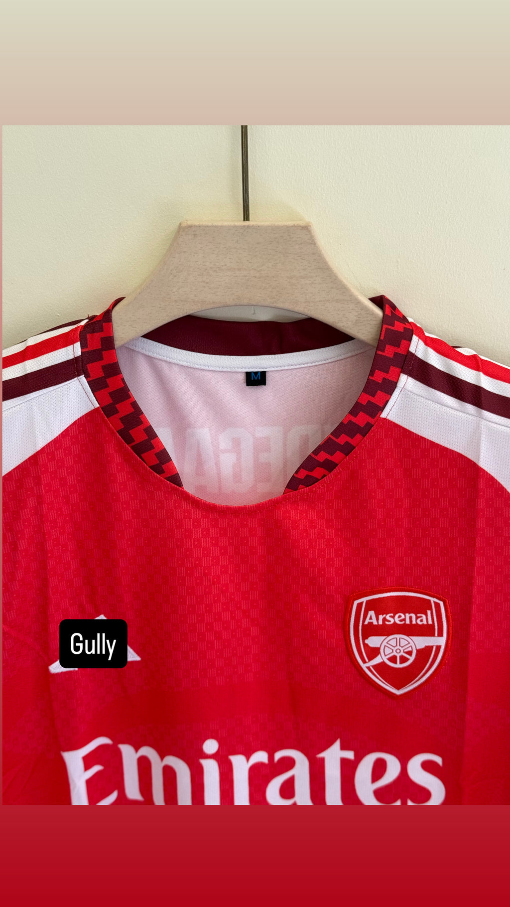 ODEGAARD ARSENAL  HOME KIT 26/27 EMBROIDERY