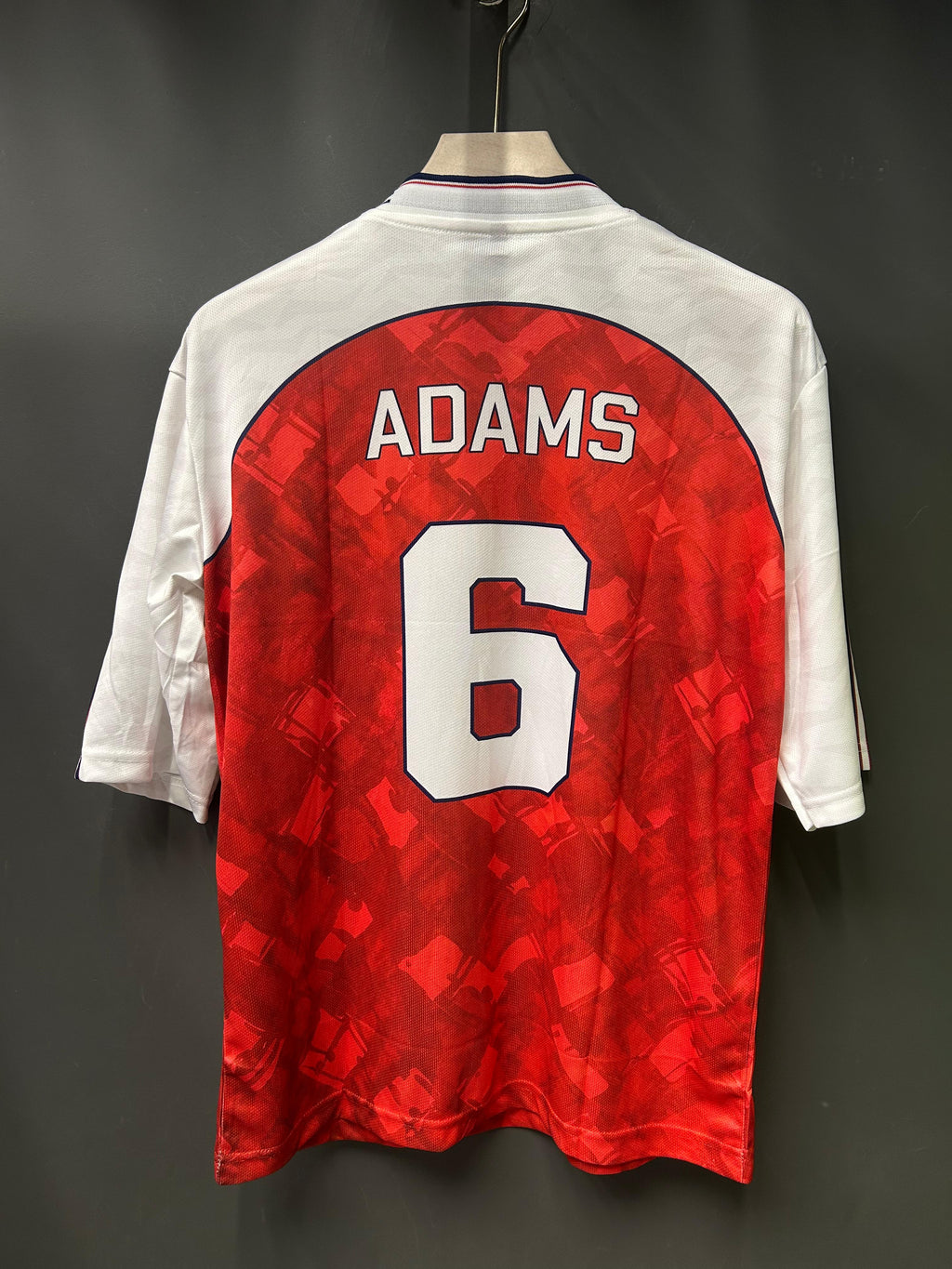 ADAMS ARSENAL 1990/92 HOME KIT FIVE SLEEV EMBROIDERY