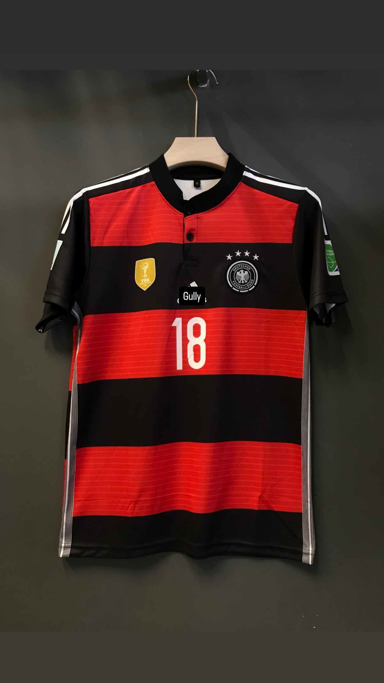 KROOS GERMANY 2014 FIFA WORLD CUP AWAY KIT EMBROIDERY