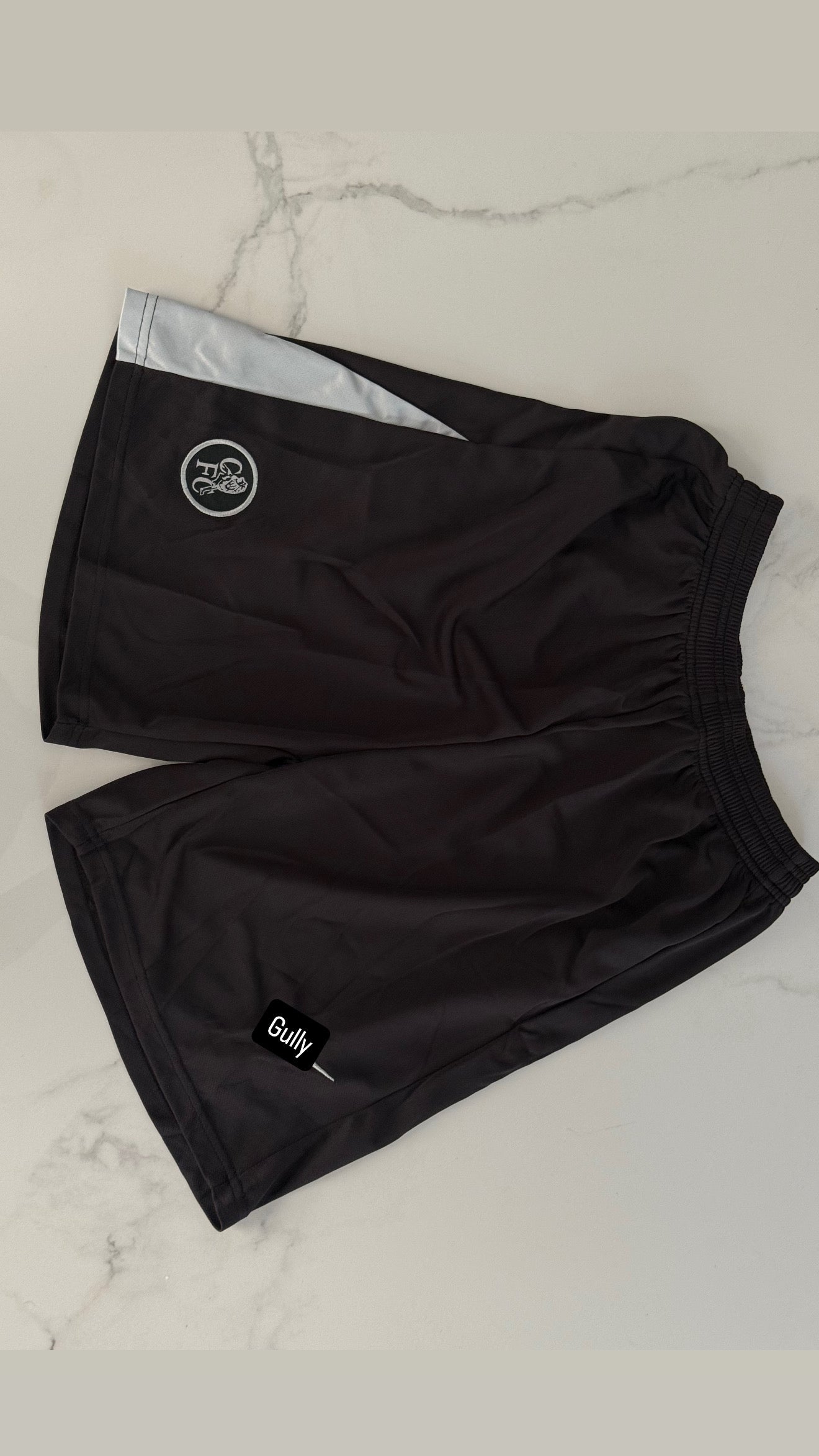 CHELSEA BLACK SHORTS EMBROIDERY