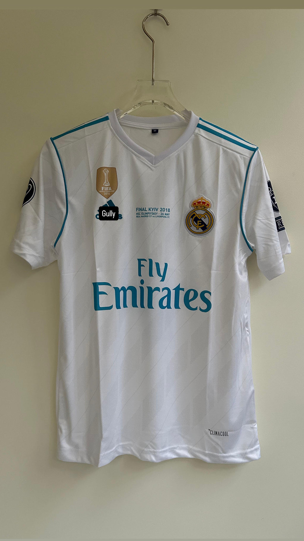 RONALDO REAL MADRID 2017/18 HOME KIT EMBROIDERY