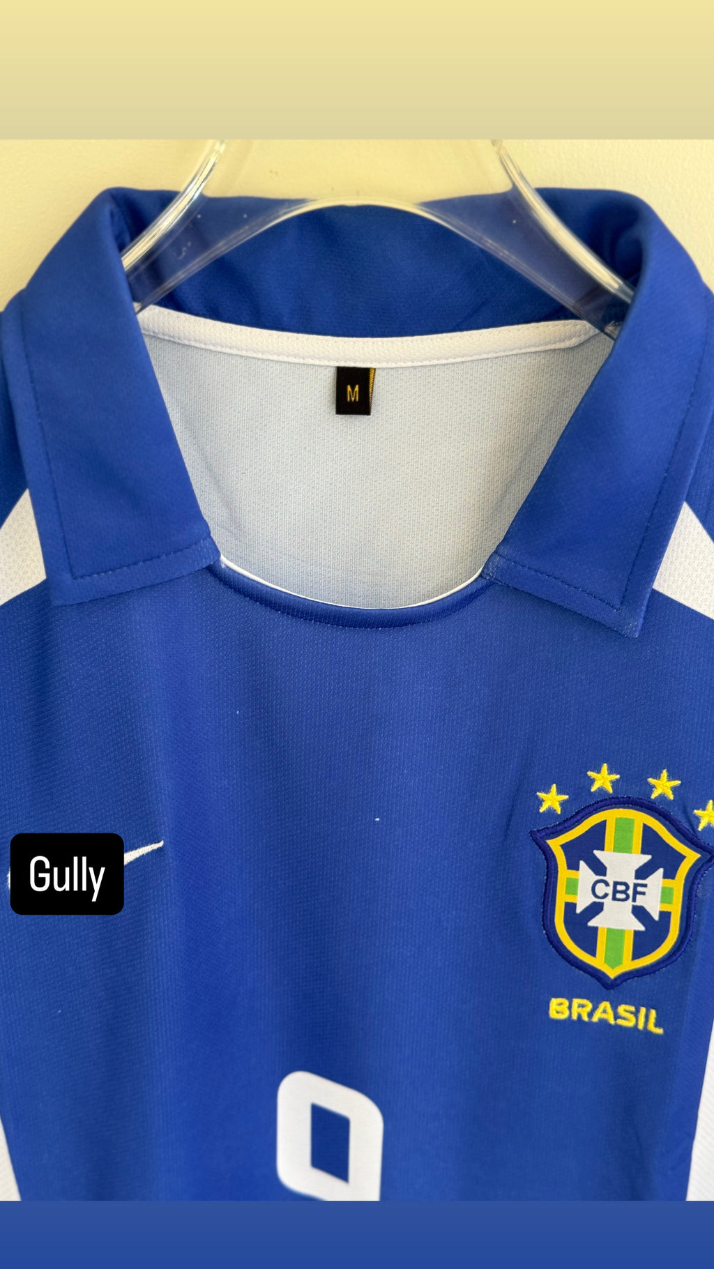 RONALDO BRAZIL 2002 AWAY KIT POLO EMBROIDERY