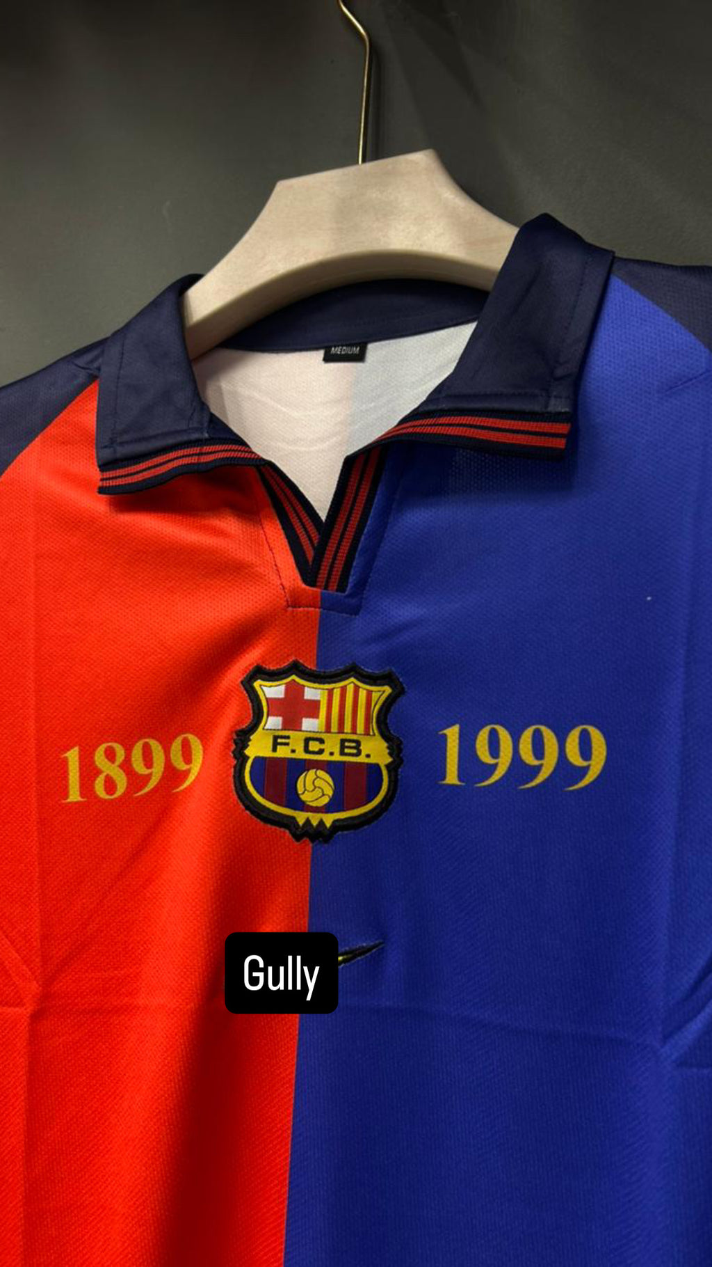 RIVALDO BARCELONA 100th ANNIVERSARY SPECIAL EDITION POLO FULL SLEEV EMBROIDERY