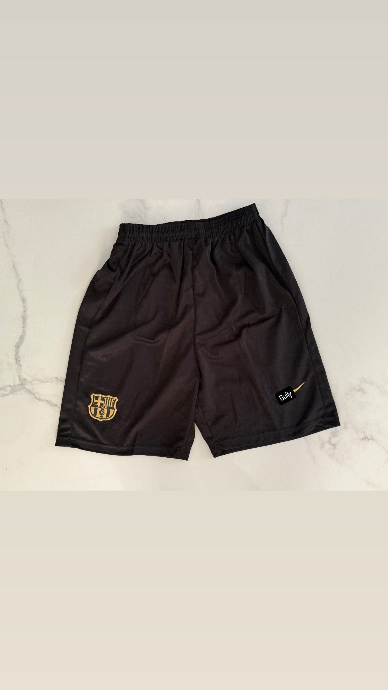 BARCA SHORTS BLACK EMBROIDERY