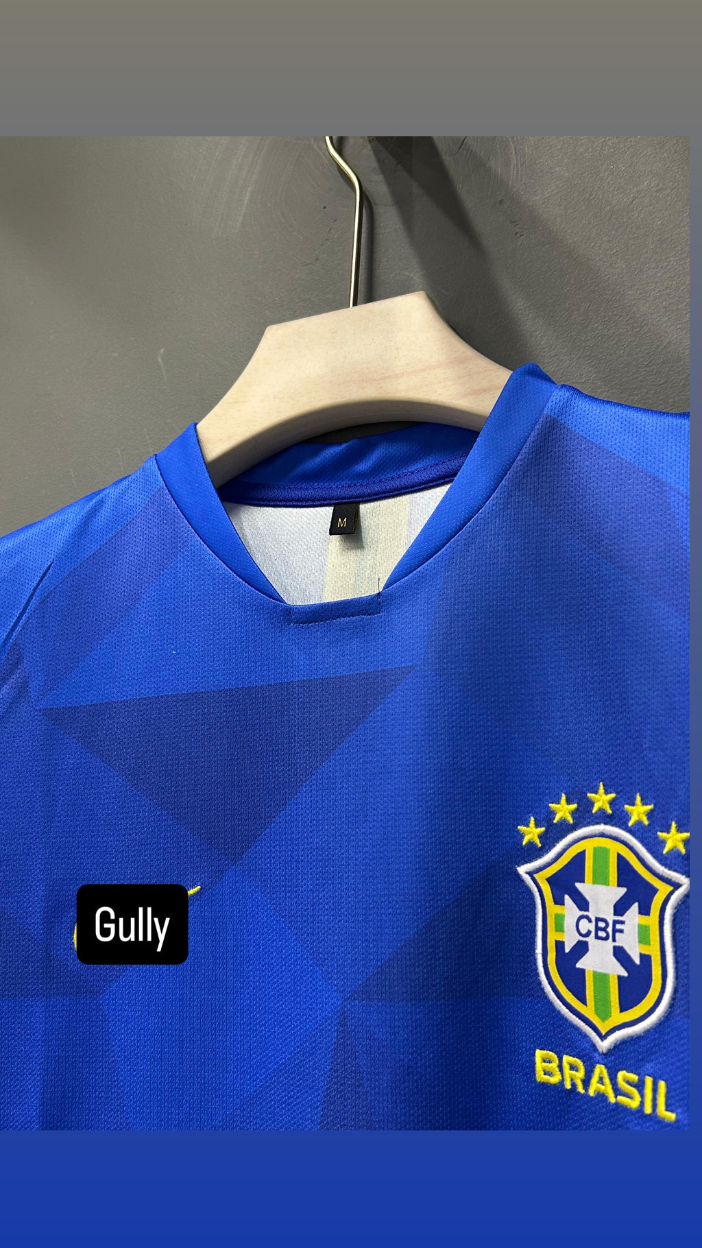 NEYMAR BRAZIL 2018 WORLD CUP AWAY KIT EMBROIDERY
