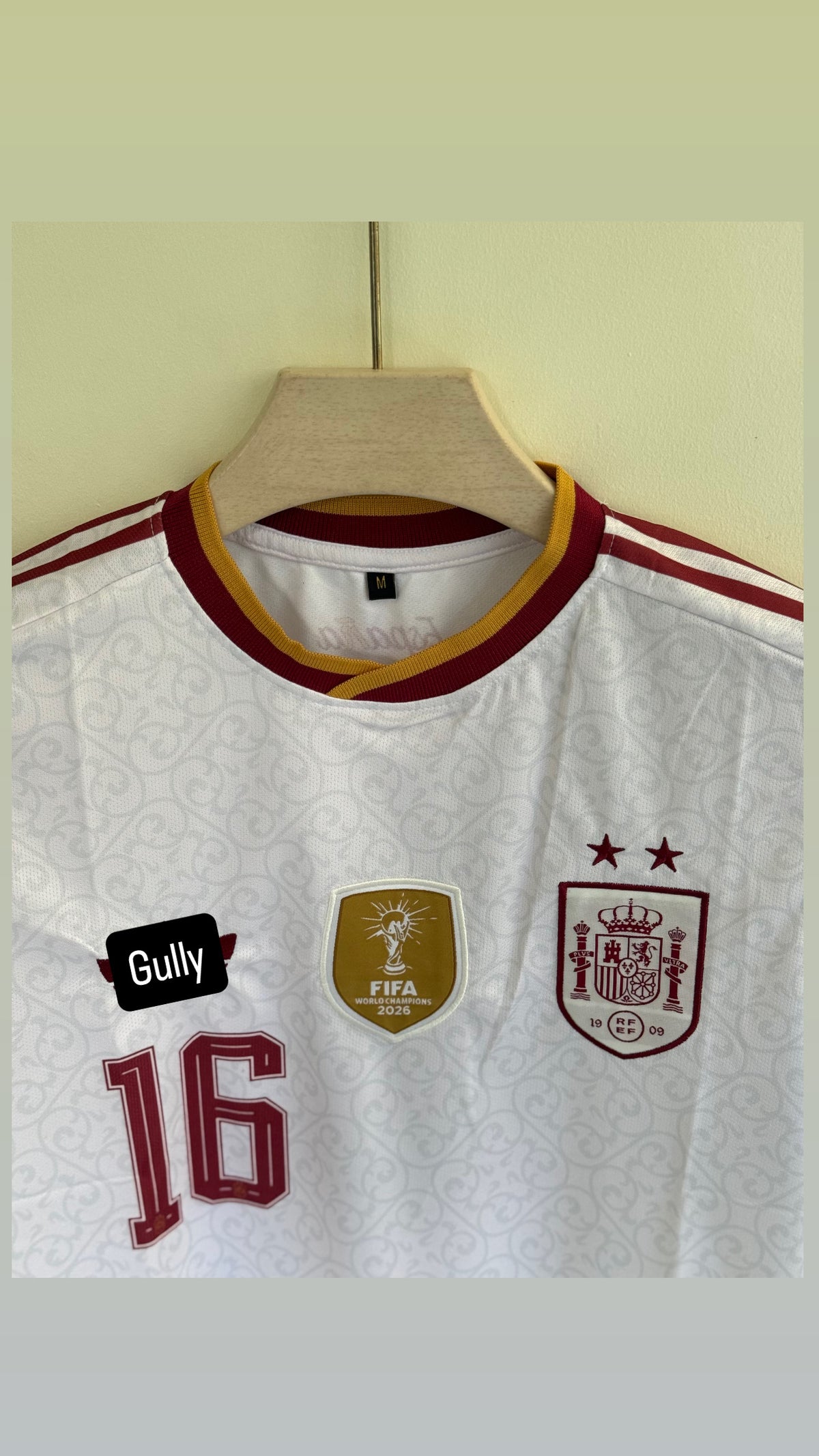 RODRIGO SPAIN 2026 AWAY KIT 2 STAR EMBROIDERY