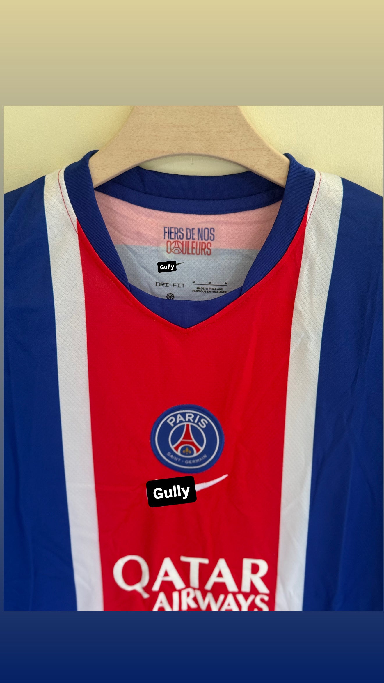 PSG HOME KIT 26/27  MASTER QUALITY EMBROIDERY