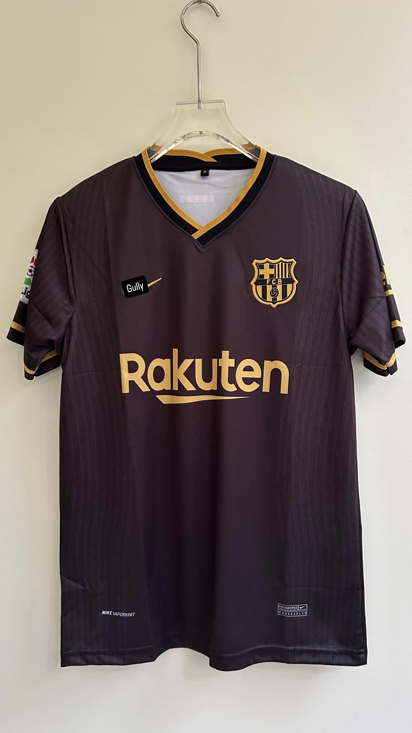 MESSI BARCELONA 2020/21 AWAY KIT EMBROIDERY