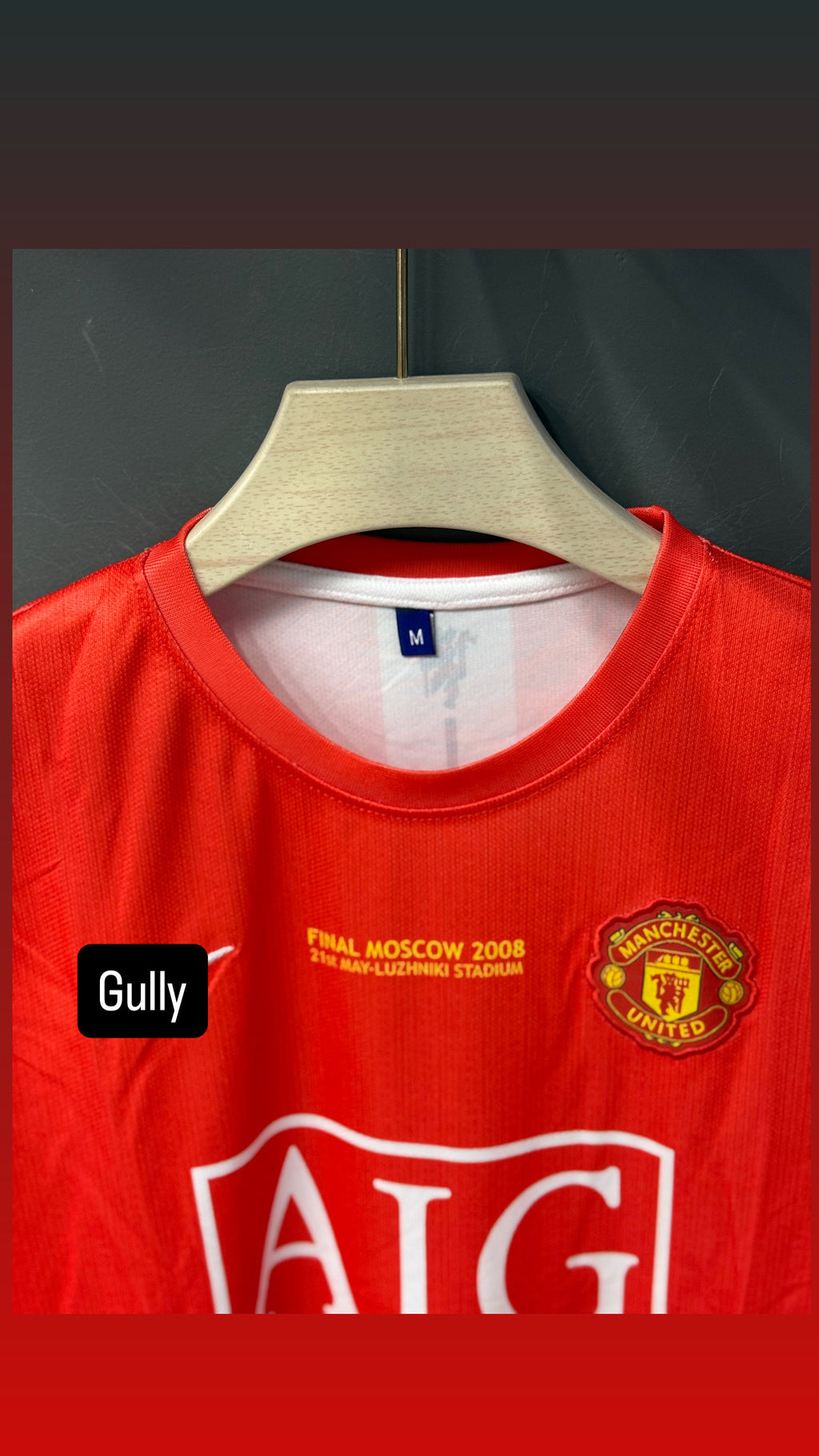 RONALDO UNITED HOME KIT 2008 FULL SLEEV EMBROIDERY