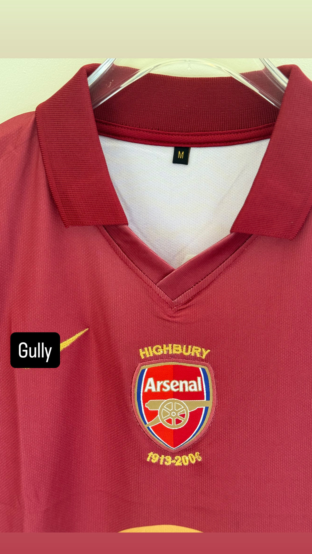 HENRY ARSENAL 2005/06 HOME KIT POLO EMBROIDERY