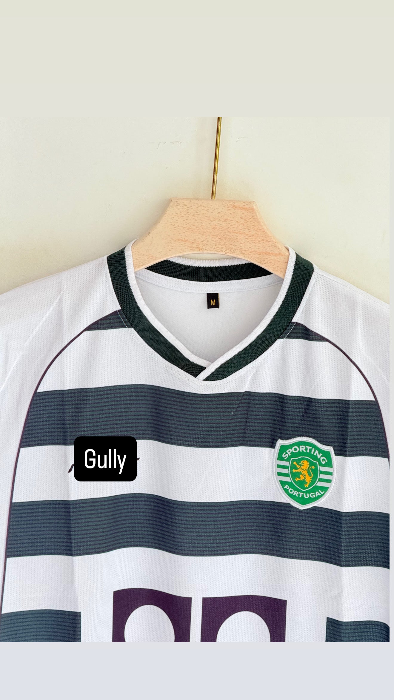 RONALDO SPORTING HOME KIT EMBROIDERY