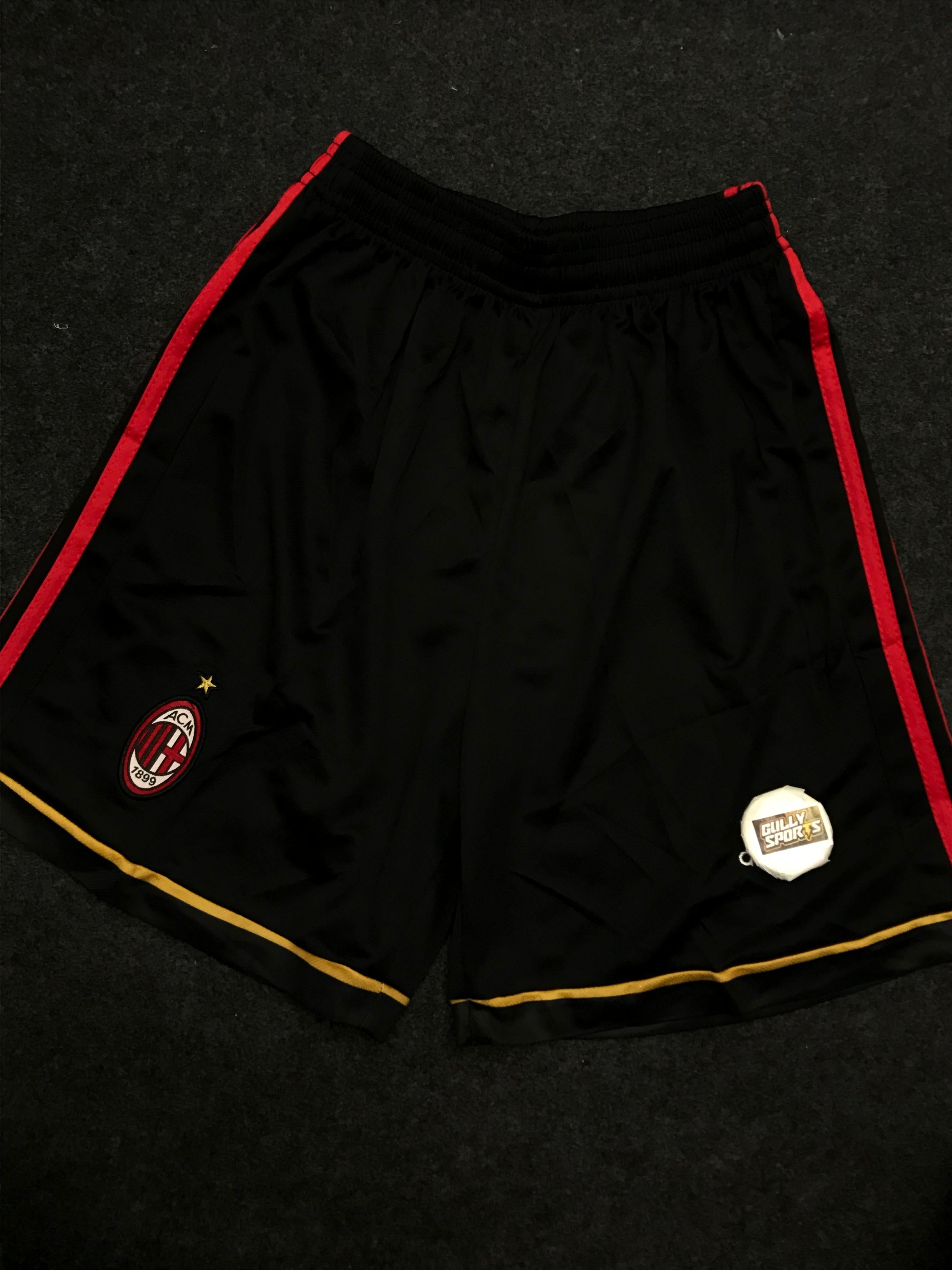 AC MILAN BLACK SHORTS EMBROIDERY