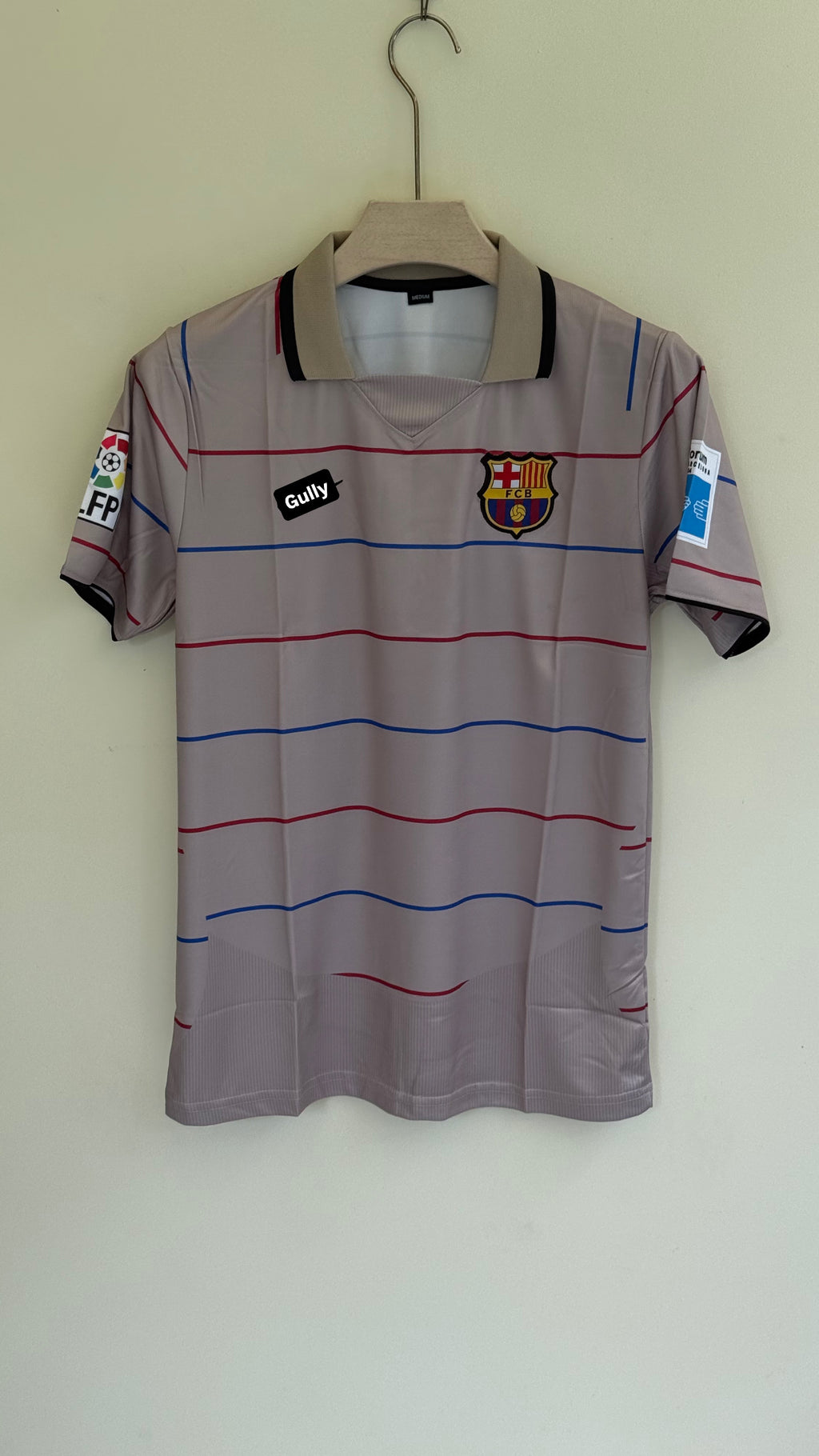 MESSI BARCELONA 2003/04 AWAY KIT POLO EMBROIDERY