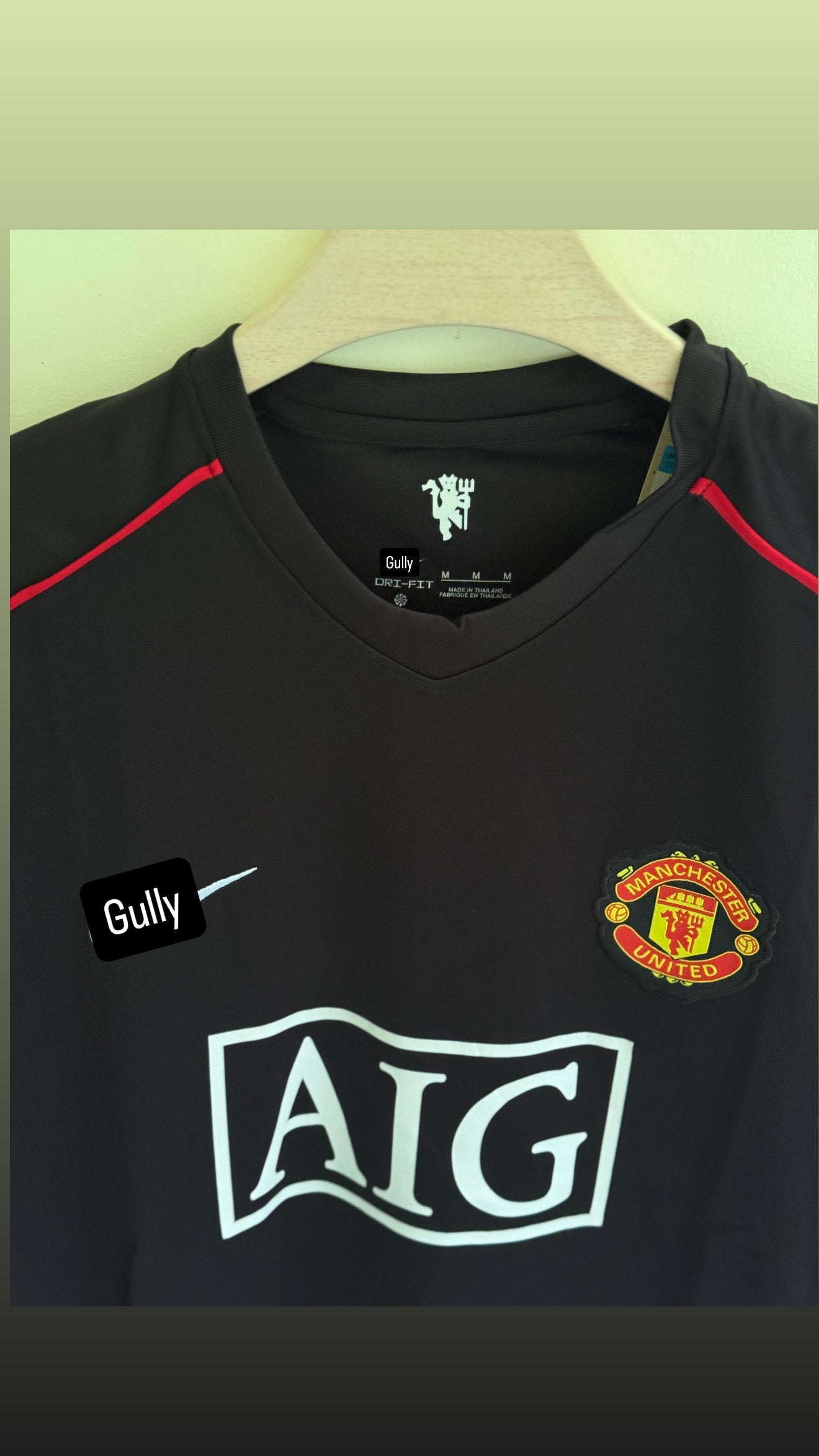 MANCHESTER UNITED 2008 AWAY KIT MASTER QUALITY EMBROIDERY