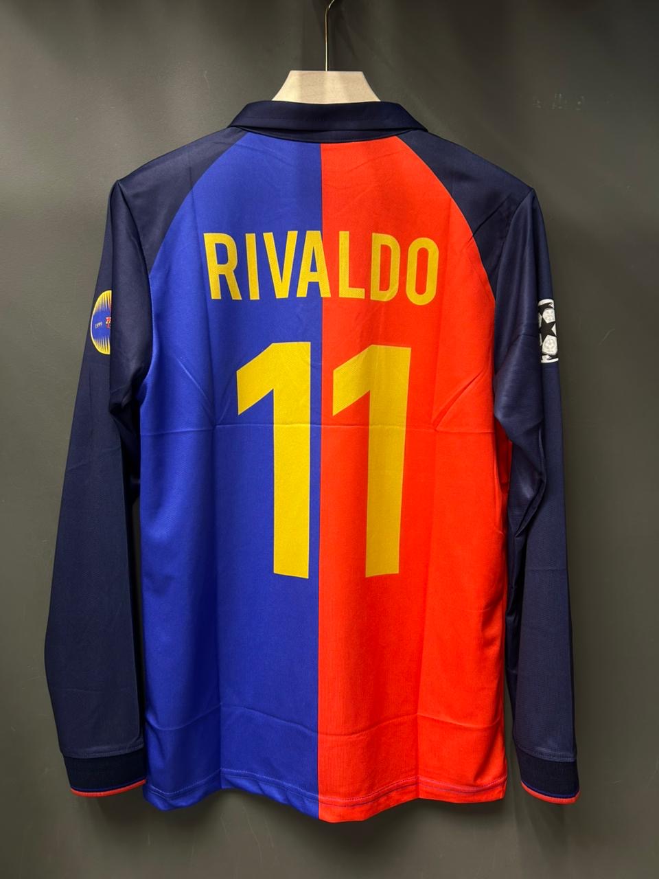 RIVALDO BARCELONA 100th ANNIVERSARY SPECIAL EDITION POLO FULL SLEEV EMBROIDERY