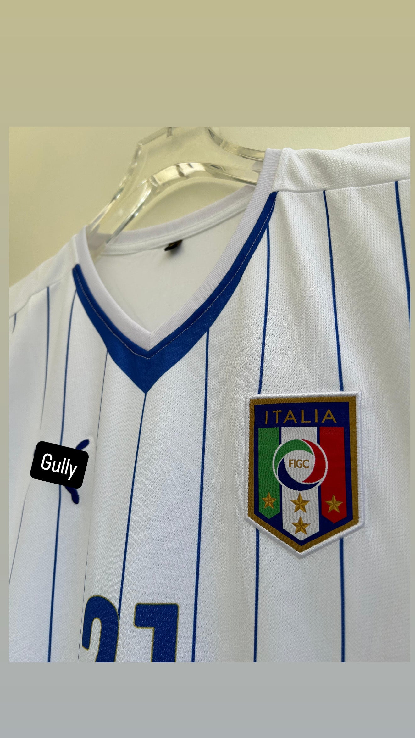 PIRLO ITALY 2014 AWAY KIT EMBROIDERY