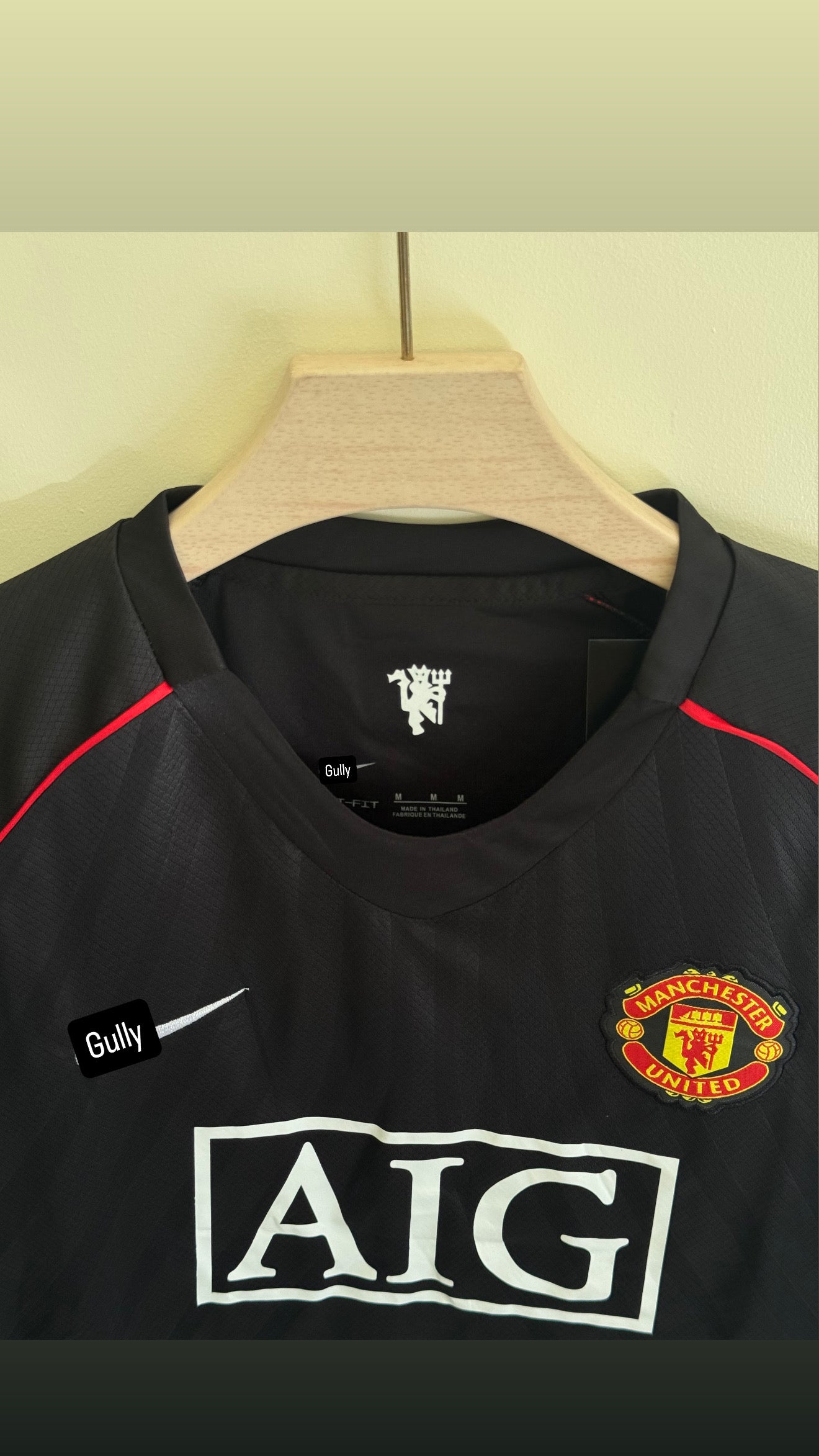MANCHESTER UNITED 2008 AWAY KIT MASTER QUALITY EMBROIDERY