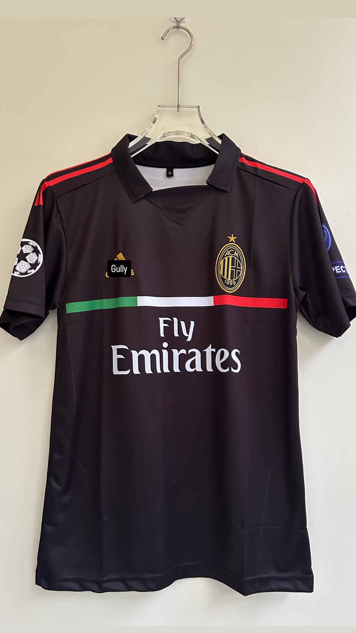 IBRAHIMOVIC AC MILAN 2011/12 THIRD KIT POLO EMBROIDERY - Small