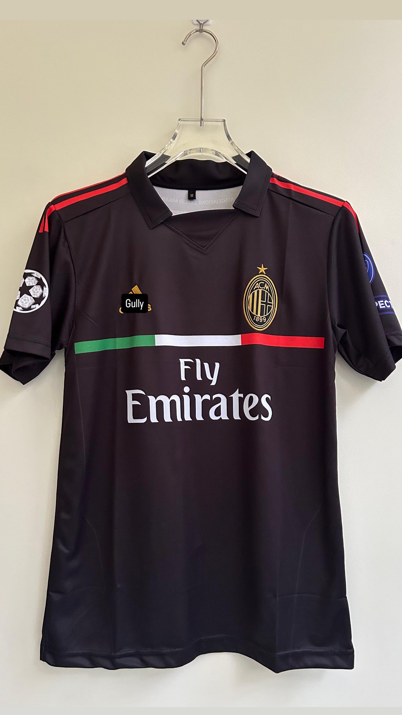 IBRAHIMOVIC AC MILAN 2011/12 THIRD KIT POLO EMBROIDERY