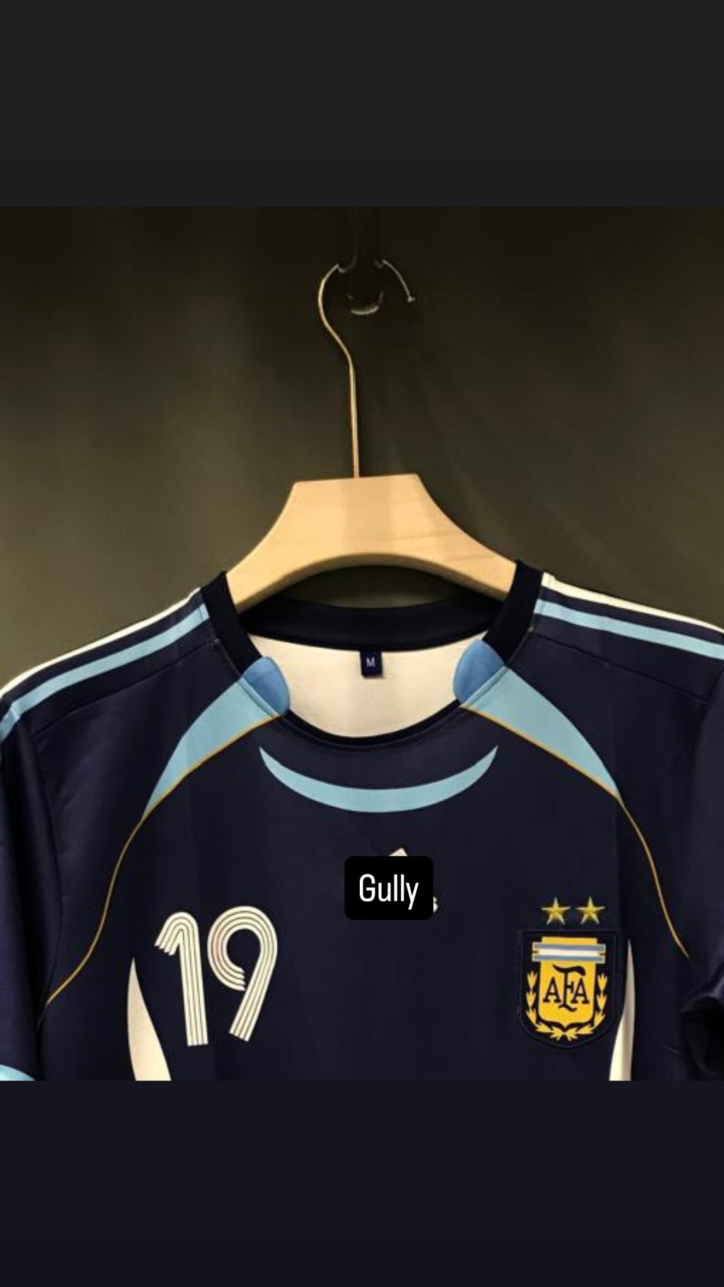 MESSI ARGENTINA 2006 AWAY EMBROIDEY
