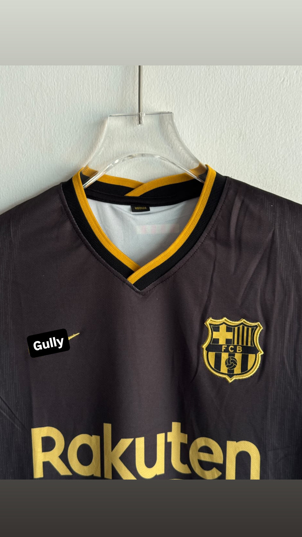MESSI BARCELONA 2020/21 AWAY KIT EMBROIDERY