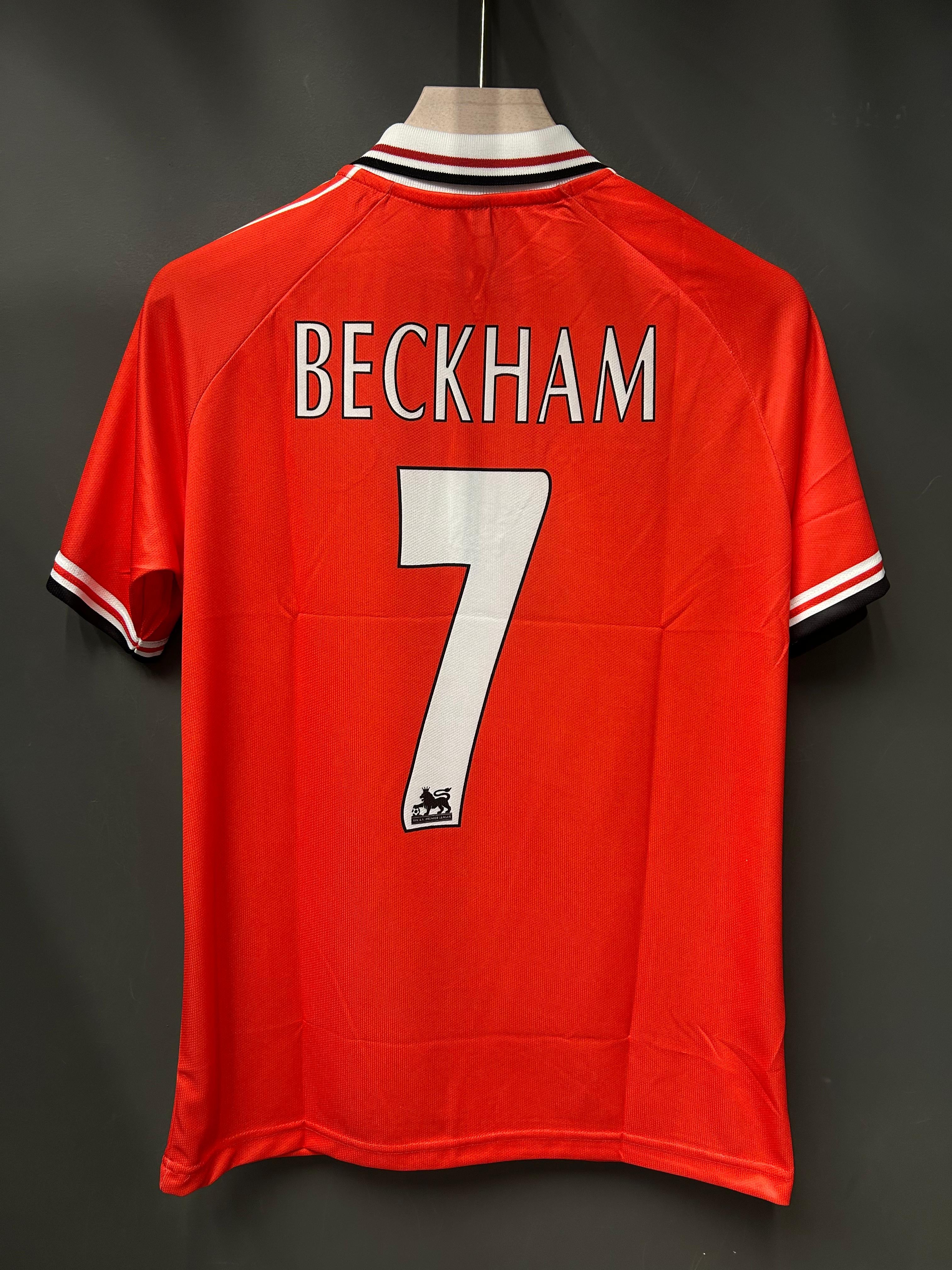 BECKHAM UNITED HOME KIT 1998 POLO EMBROIDERY
