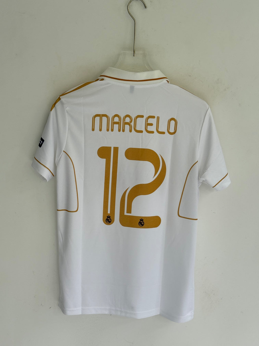 MARCELO REAL MADRID 2012 HOME KIT POLO EMBROIDERY