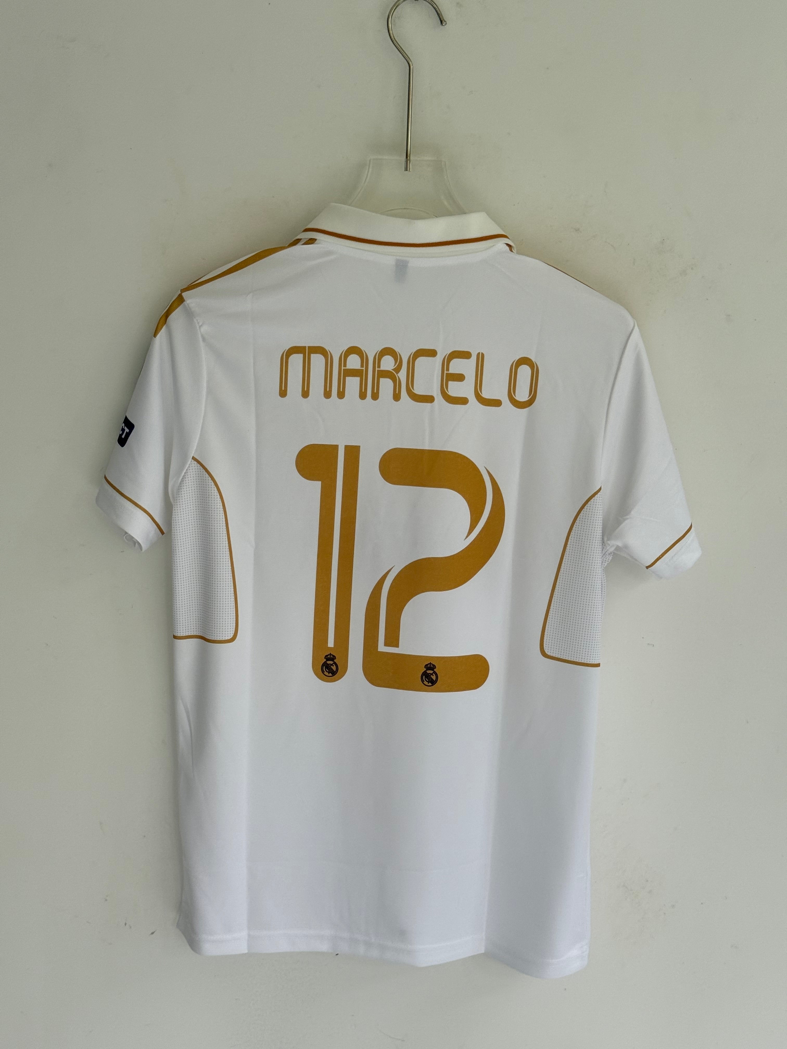 MARCELO REAL MADRID 2012 HOME KIT POLO EMBROIDERY