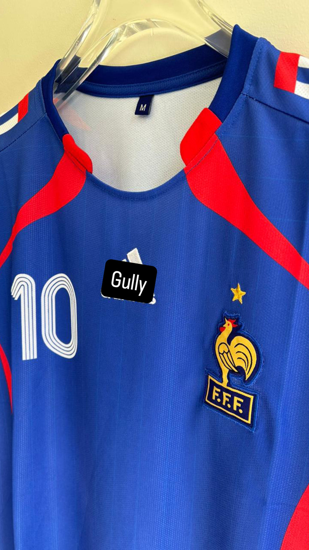 ZIDANE FRANCE HOME KIT EMBROIDERY