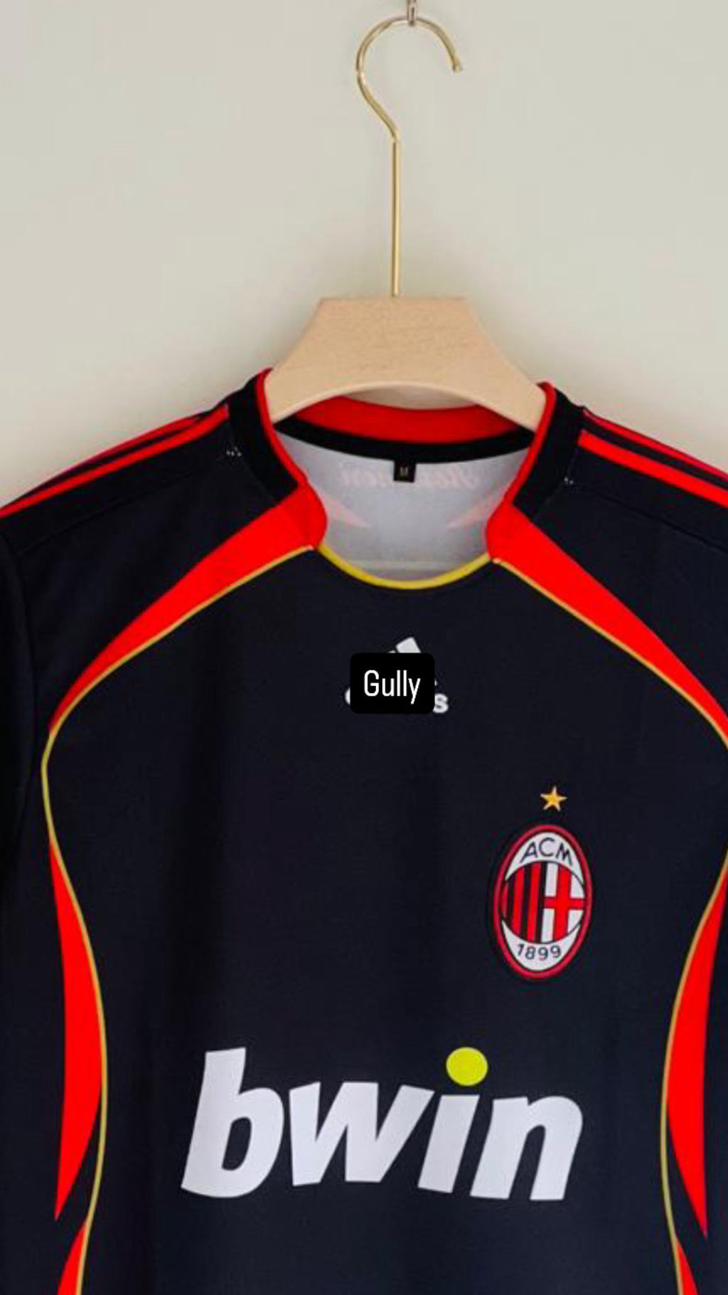KAKA AC MILAN 2007/08 THIRD KIT EMBROIDERY