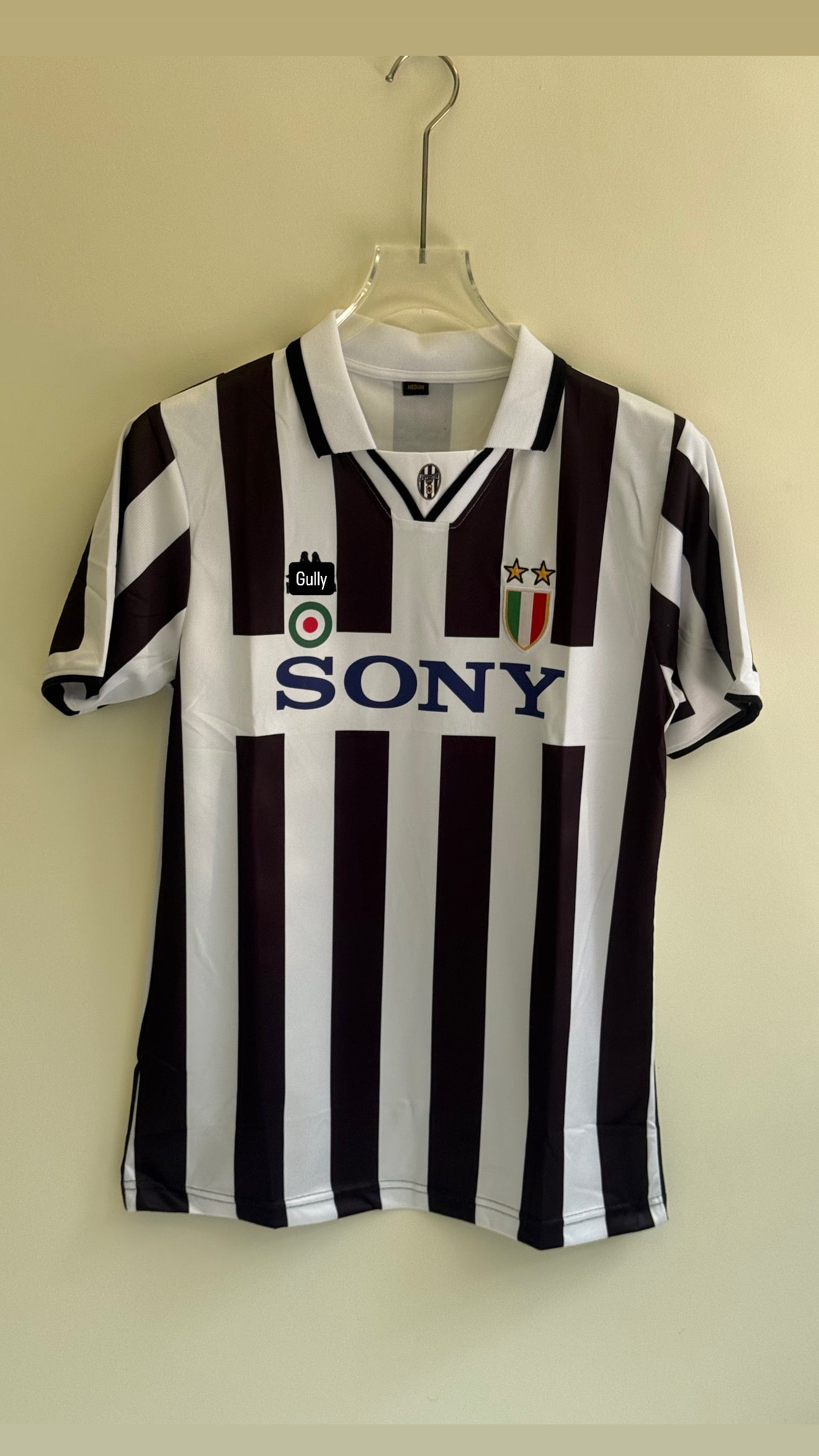 DEL PIERO JUVENTUS 1995/96 HOME KIT POLO EMBROIDERY