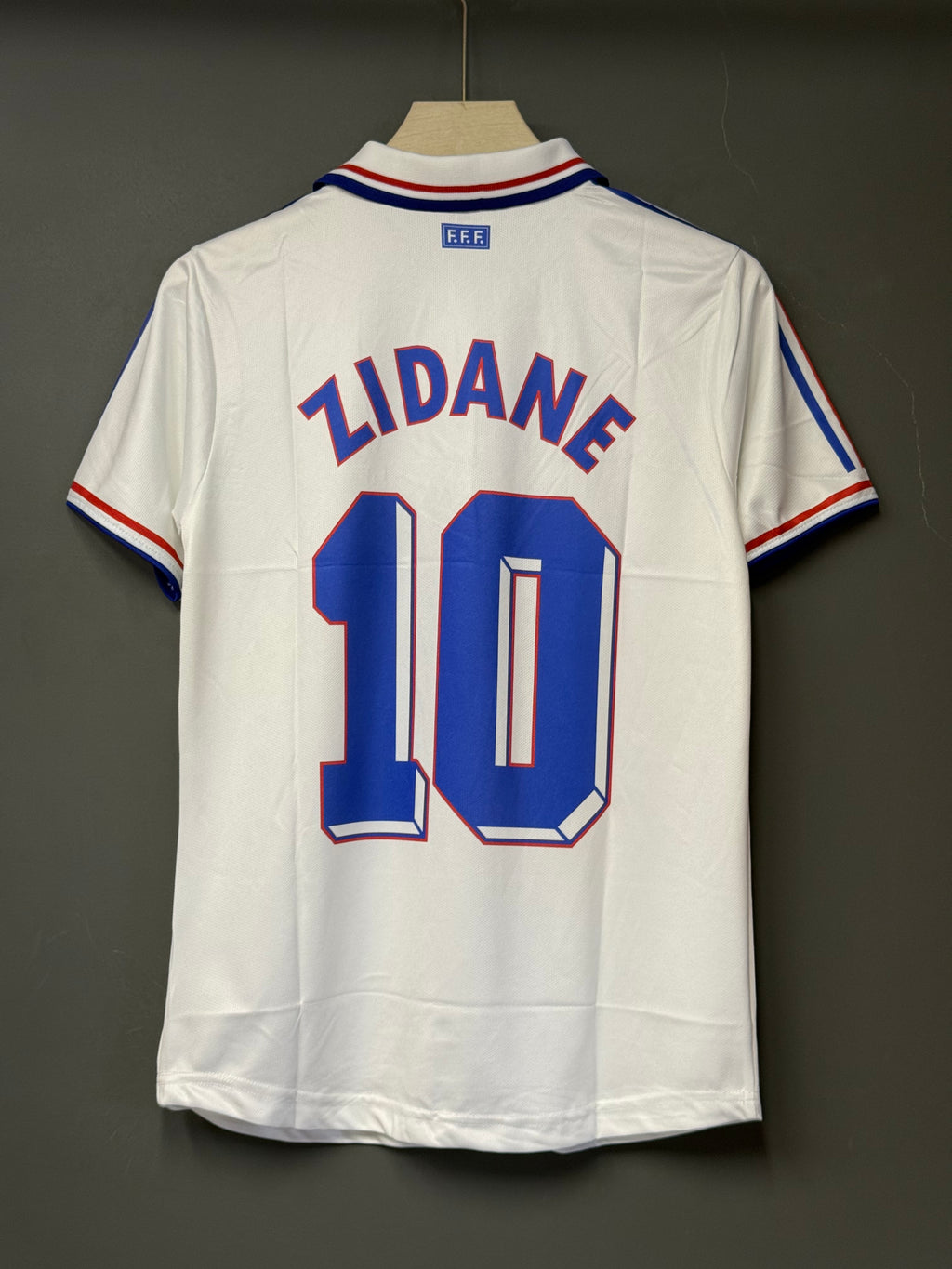 ZIDANE FRANCE 1998 AWAY KIT POLO EMBROIDERY