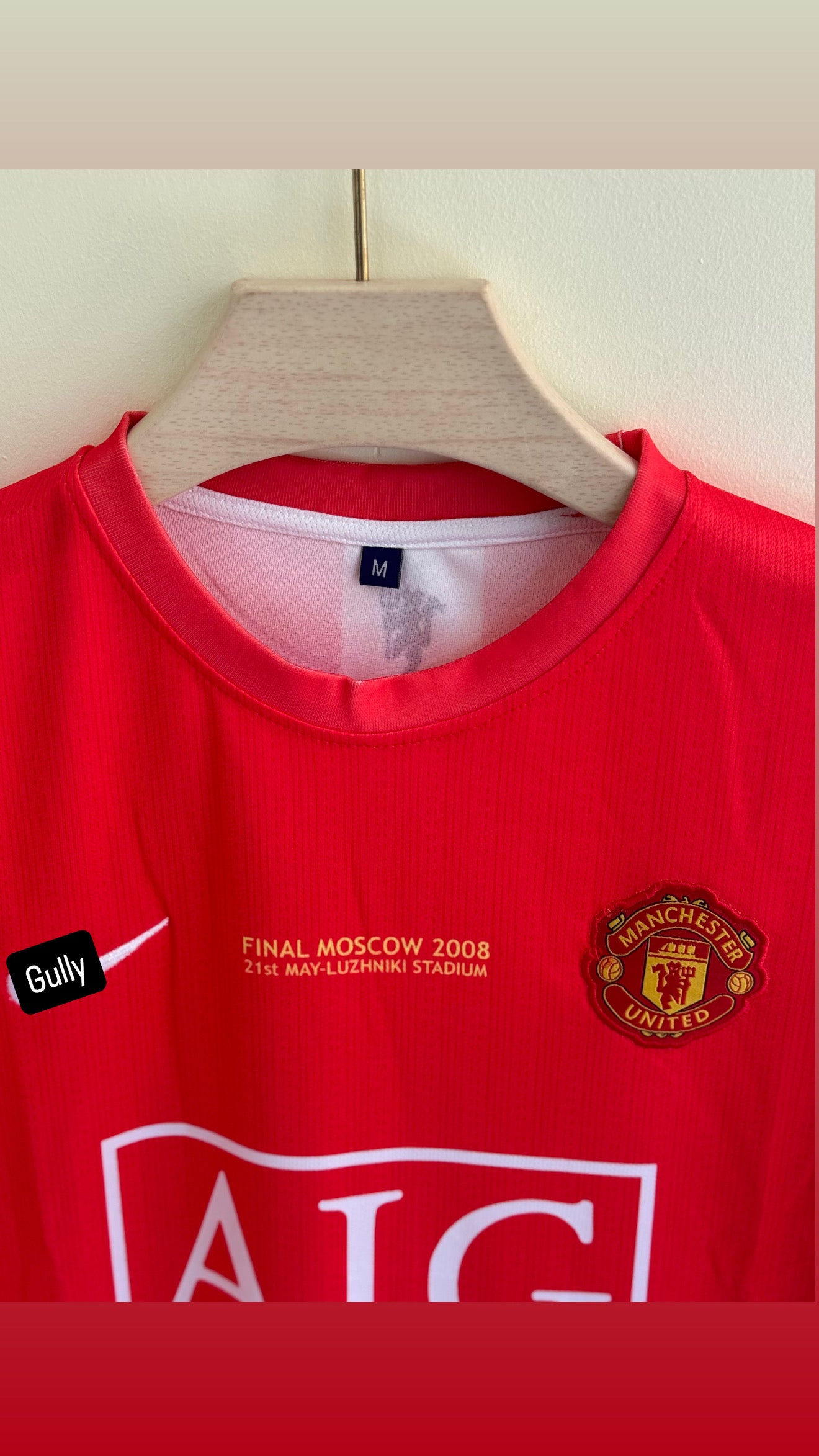 RONALDO UNITED 2008 HOME KIT FULL SLEEV EMBROIDERY