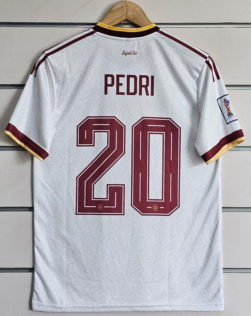 PEDRI SPAIN WORLD CUP 2026 AWAY KIT EMBROIDERY
