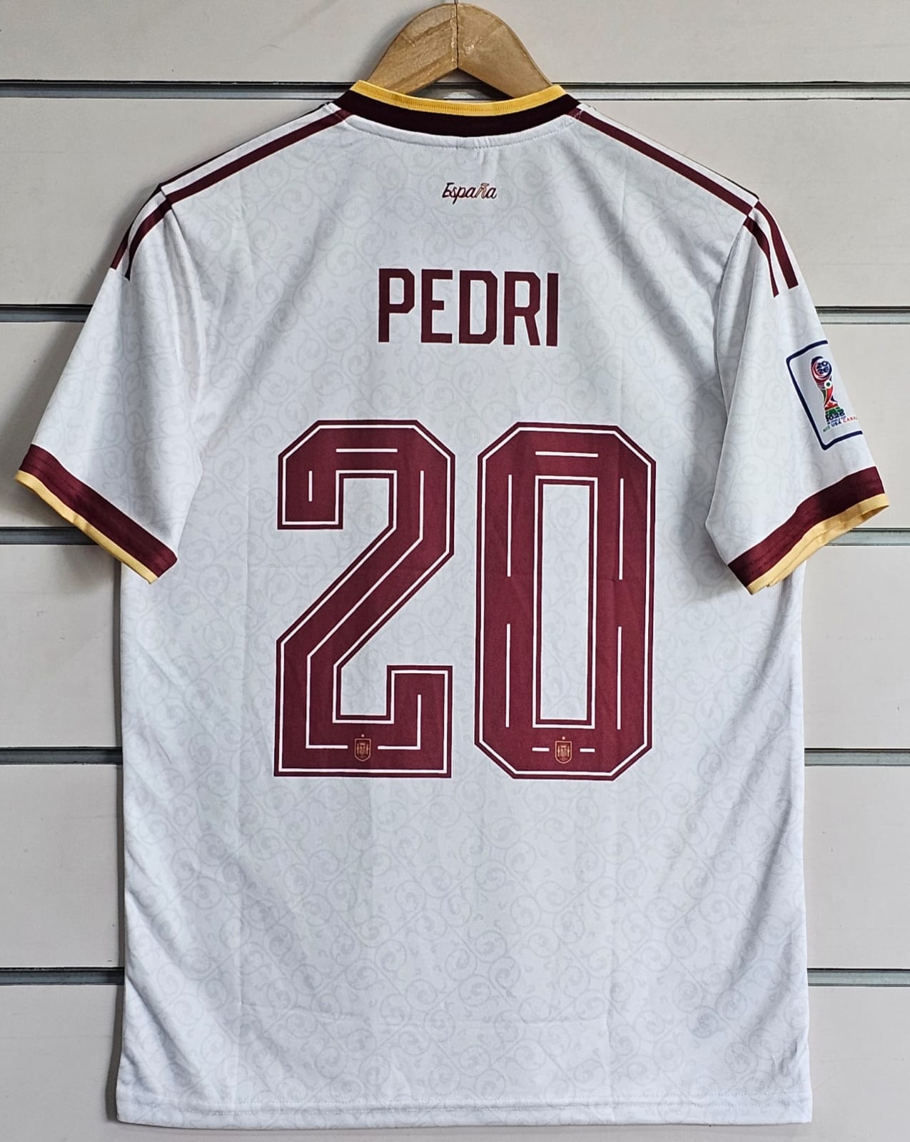PEDRI SPAIN WORLD CUP 2026 AWAY KIT EMBROIDERY