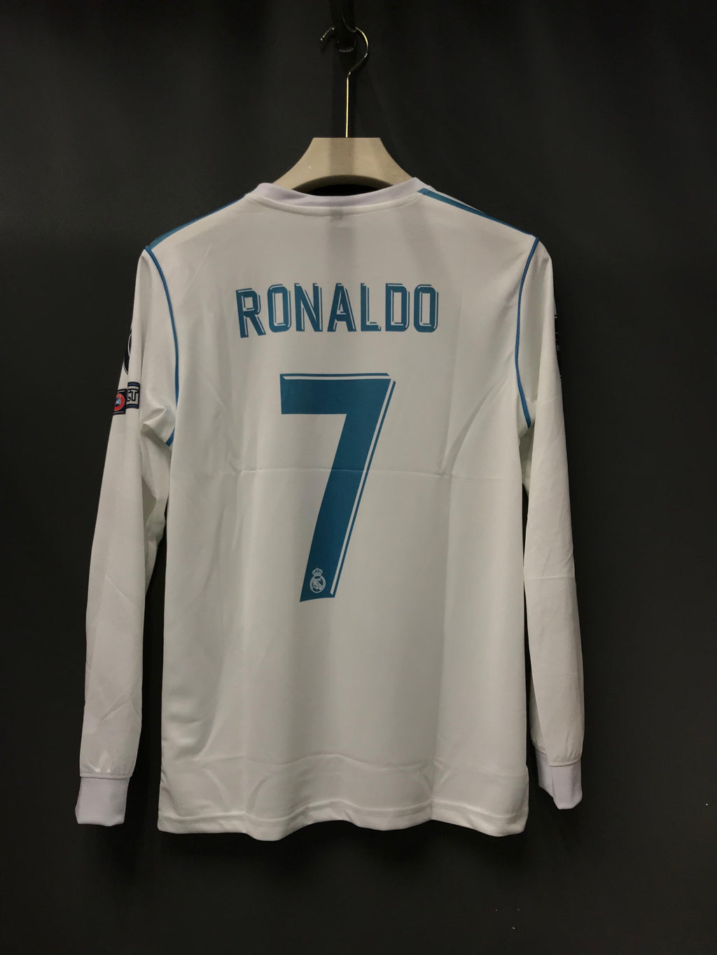 RONALDO REAL MADRID 2018 HOME KIT FULL  SLEEV EMBROIDERY