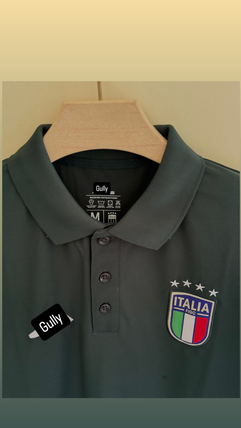 ITALY POLO T SHIRT EMBROIDERY (dark green)